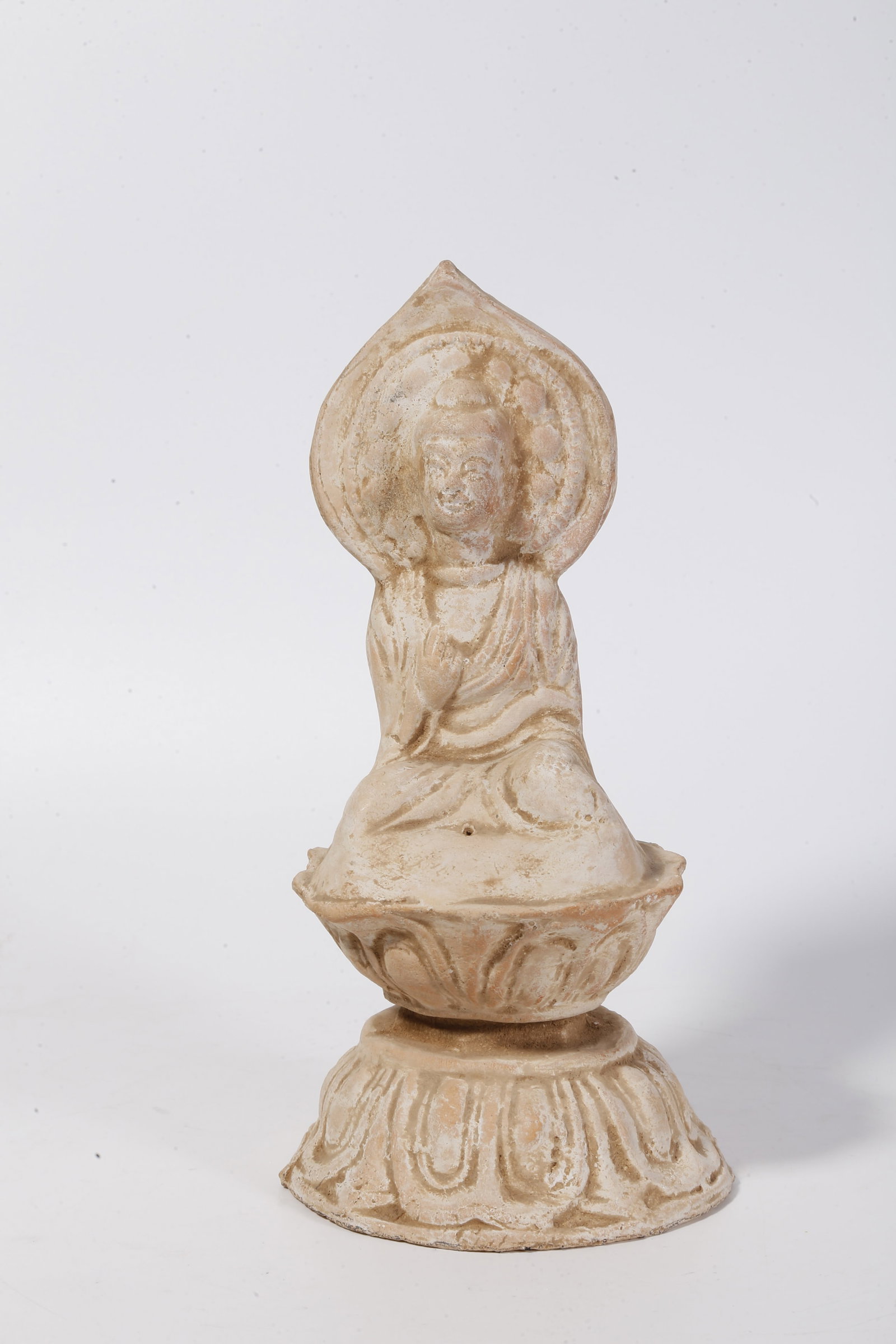 A POTTERY BUDDHA STATUE (1 of 9)