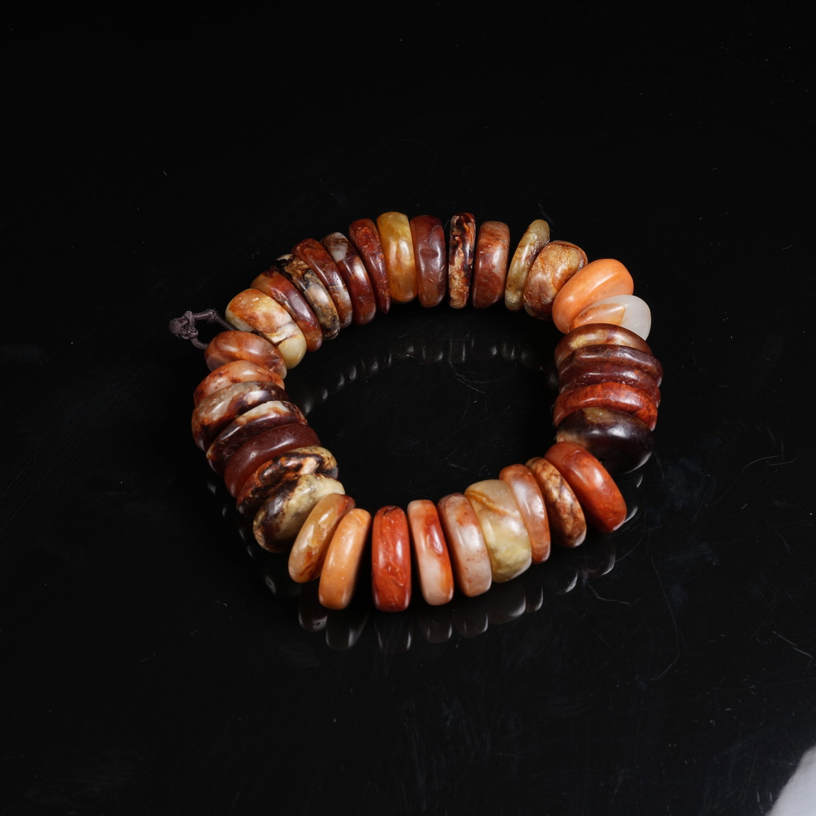A ARCHAIC JADE BRACELET: Archaic Jade Bracelet