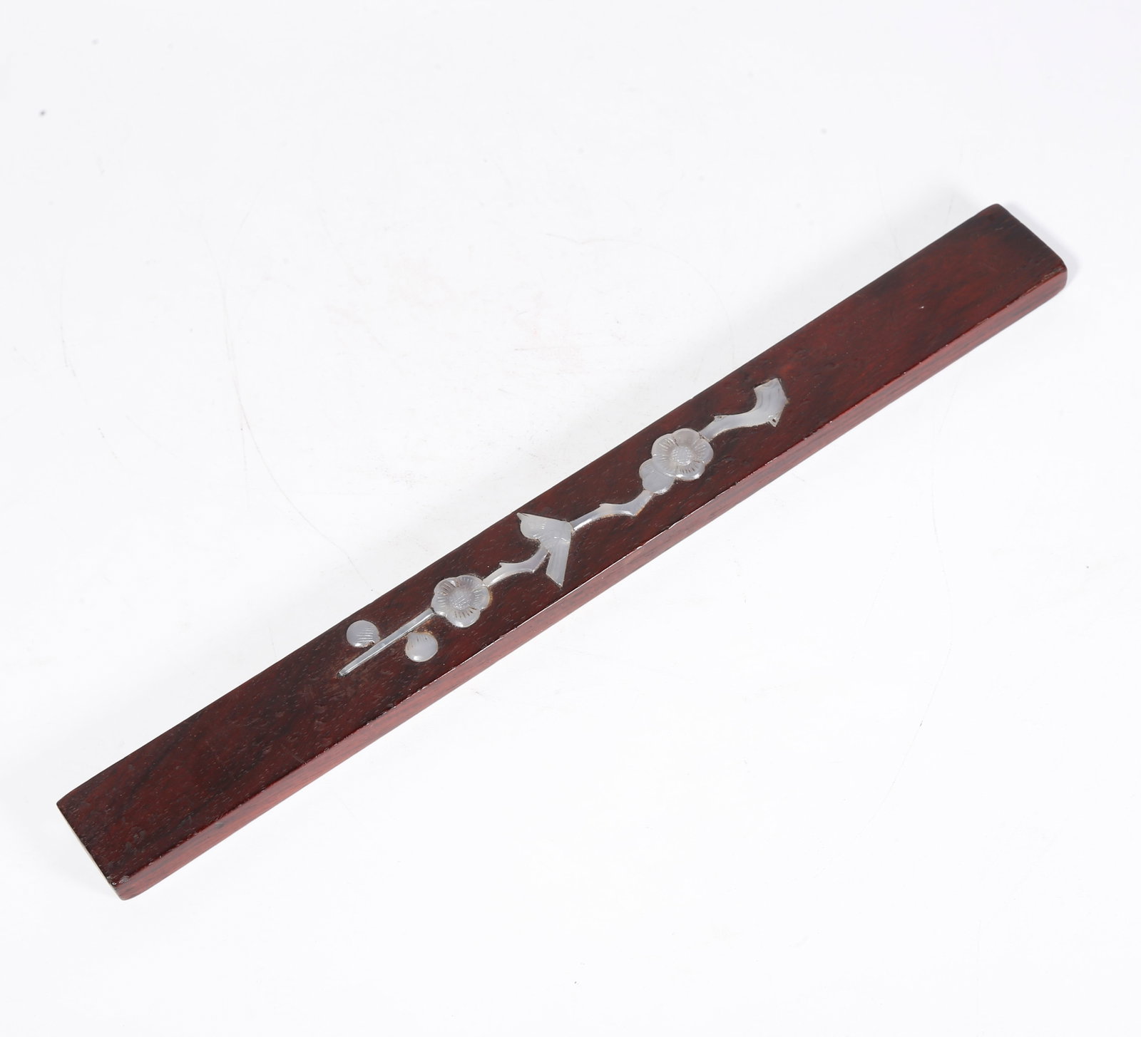 A RED SANDALWOOD CARVED PAPERWEIGHT: Red Sandalwood Carved Paperweight