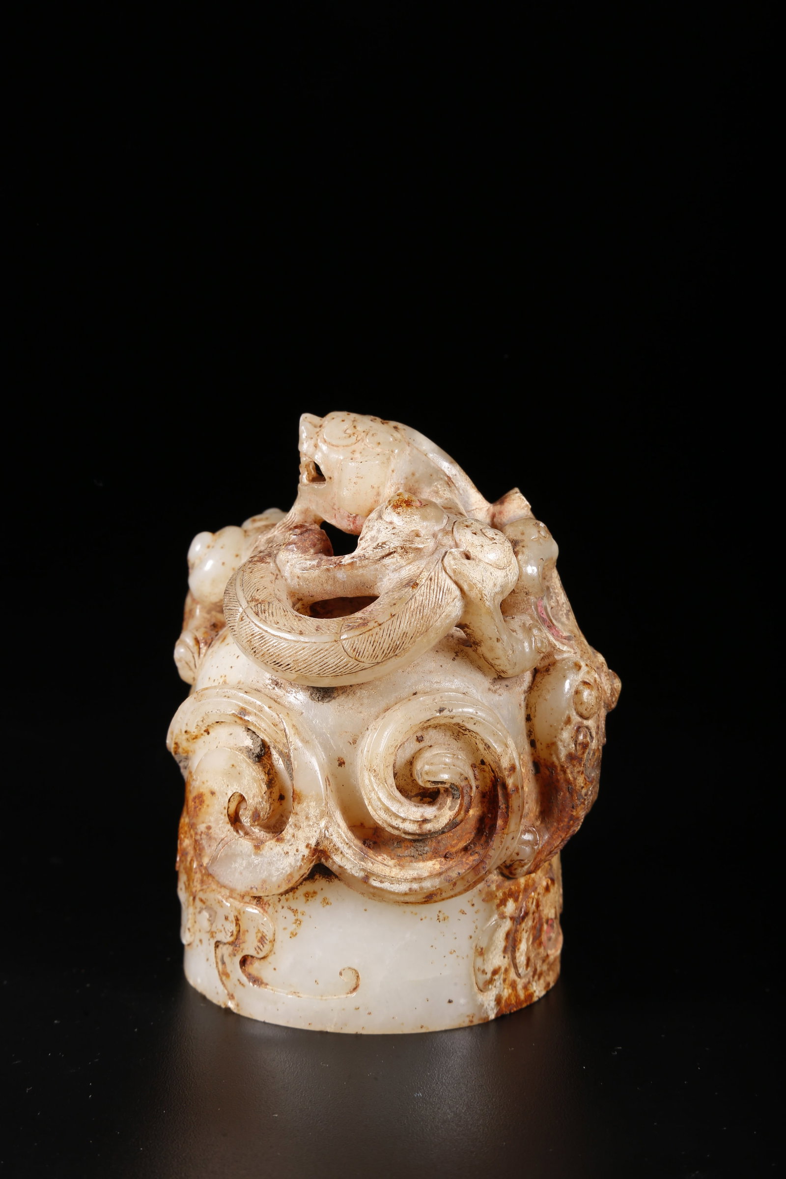 A ANCIENT JADE DRAGON PATTERN SEAL - 2