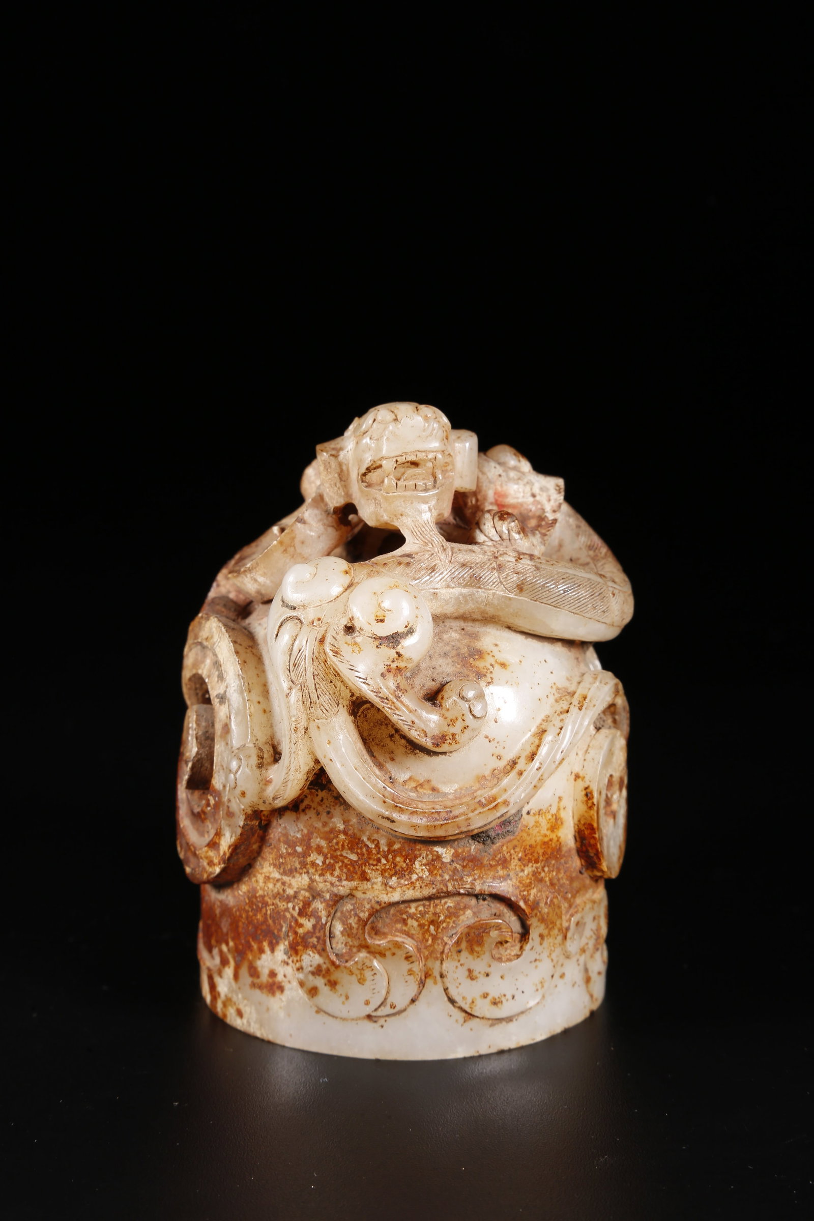 A ANCIENT JADE DRAGON PATTERN SEAL - 5