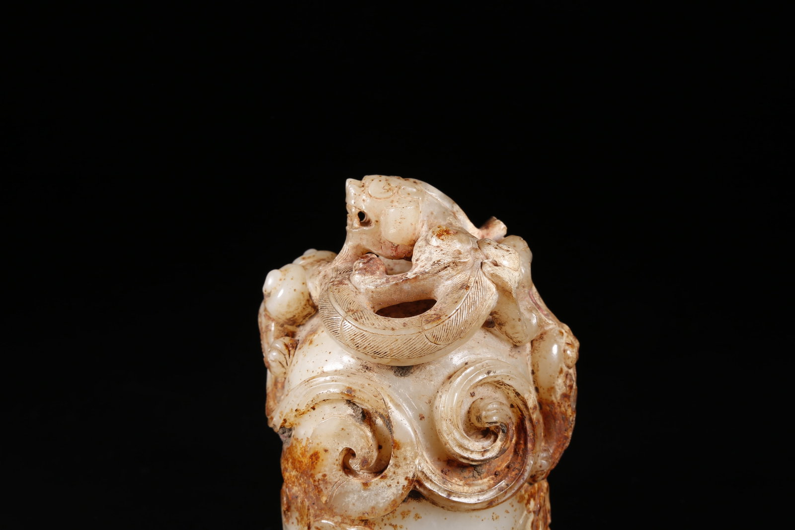 A ANCIENT JADE DRAGON PATTERN SEAL - 8