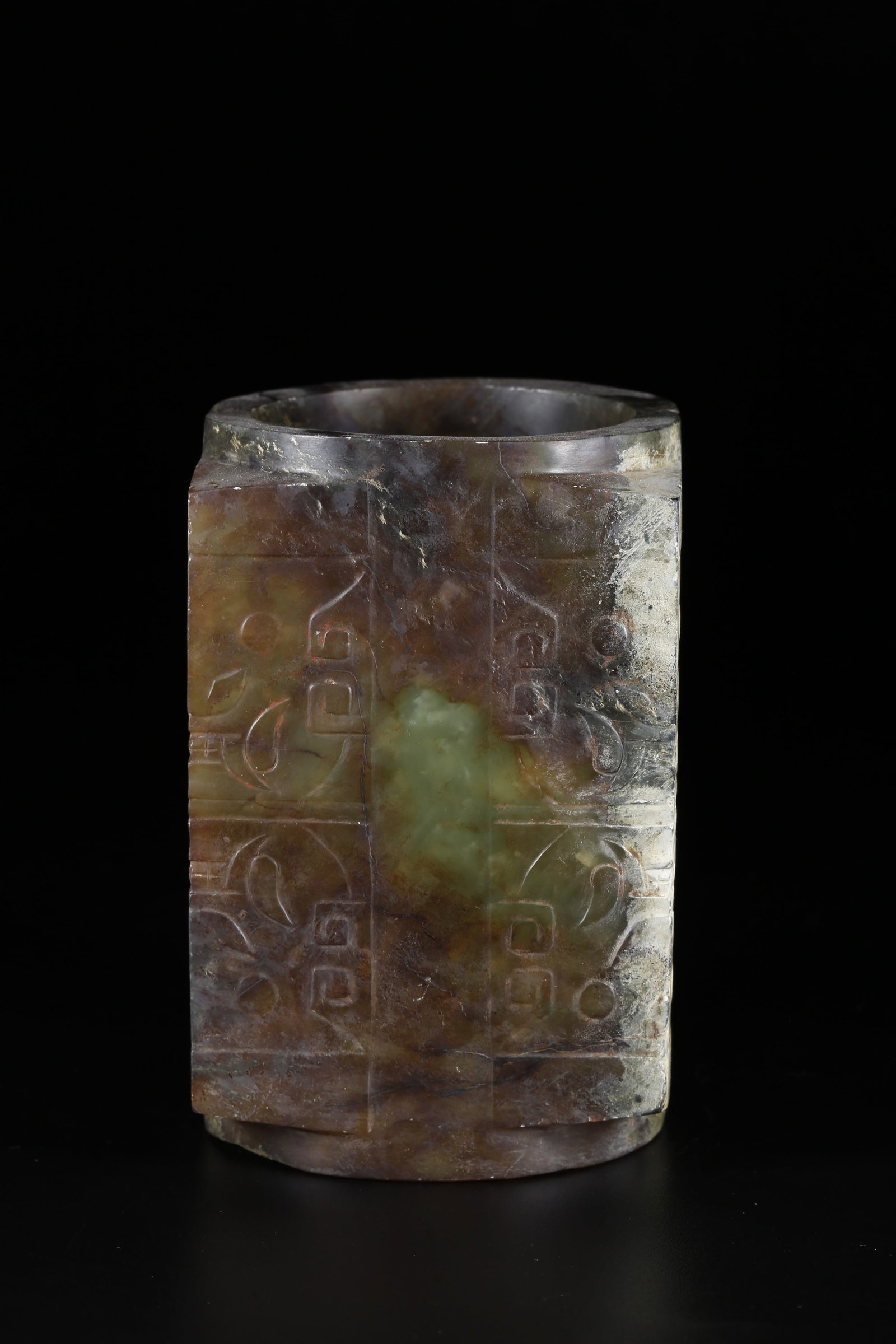 A HETIAN JADE BEAST PATTERN SEAL - 3