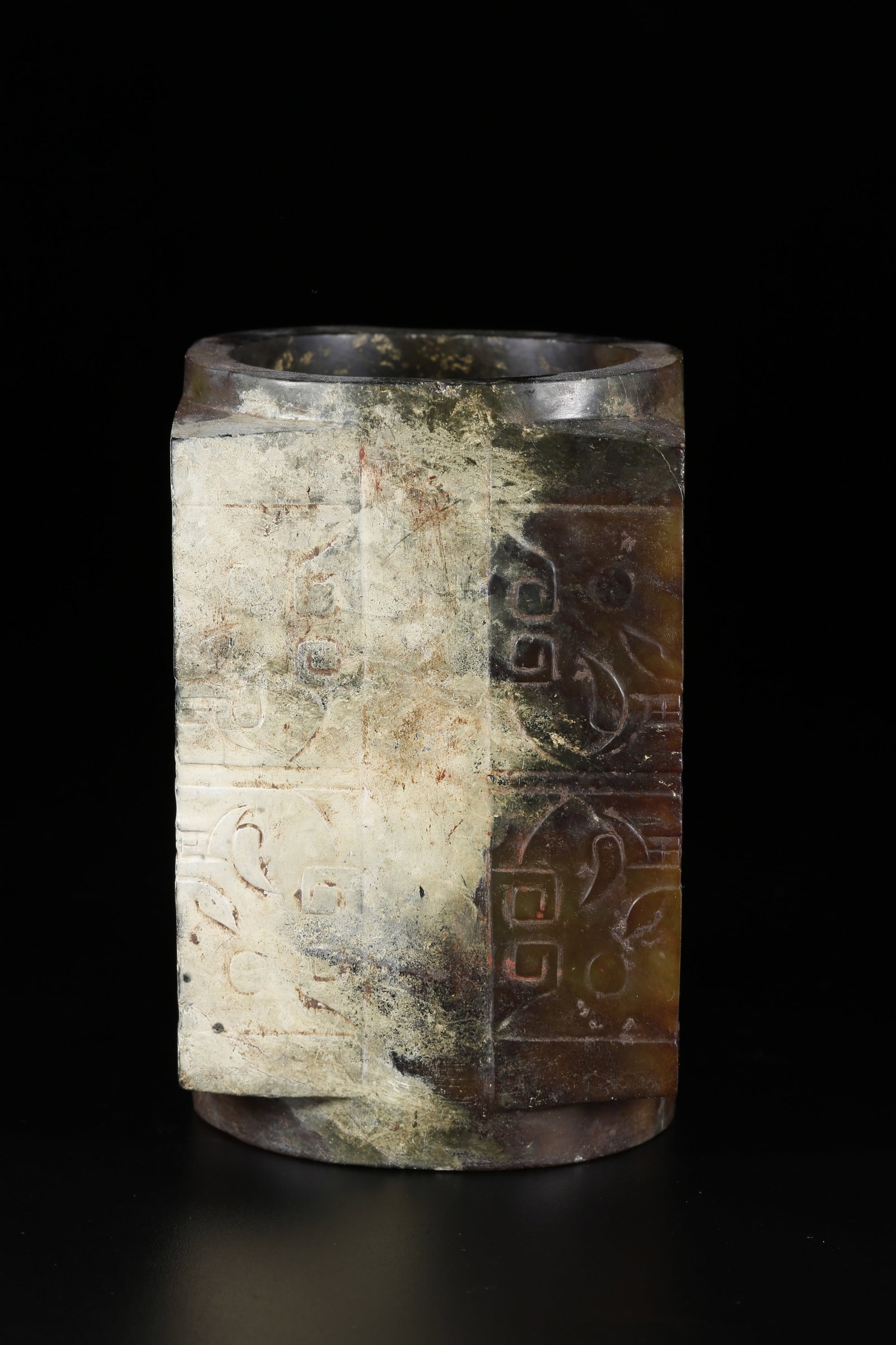 A HETIAN JADE BEAST PATTERN SEAL - 4