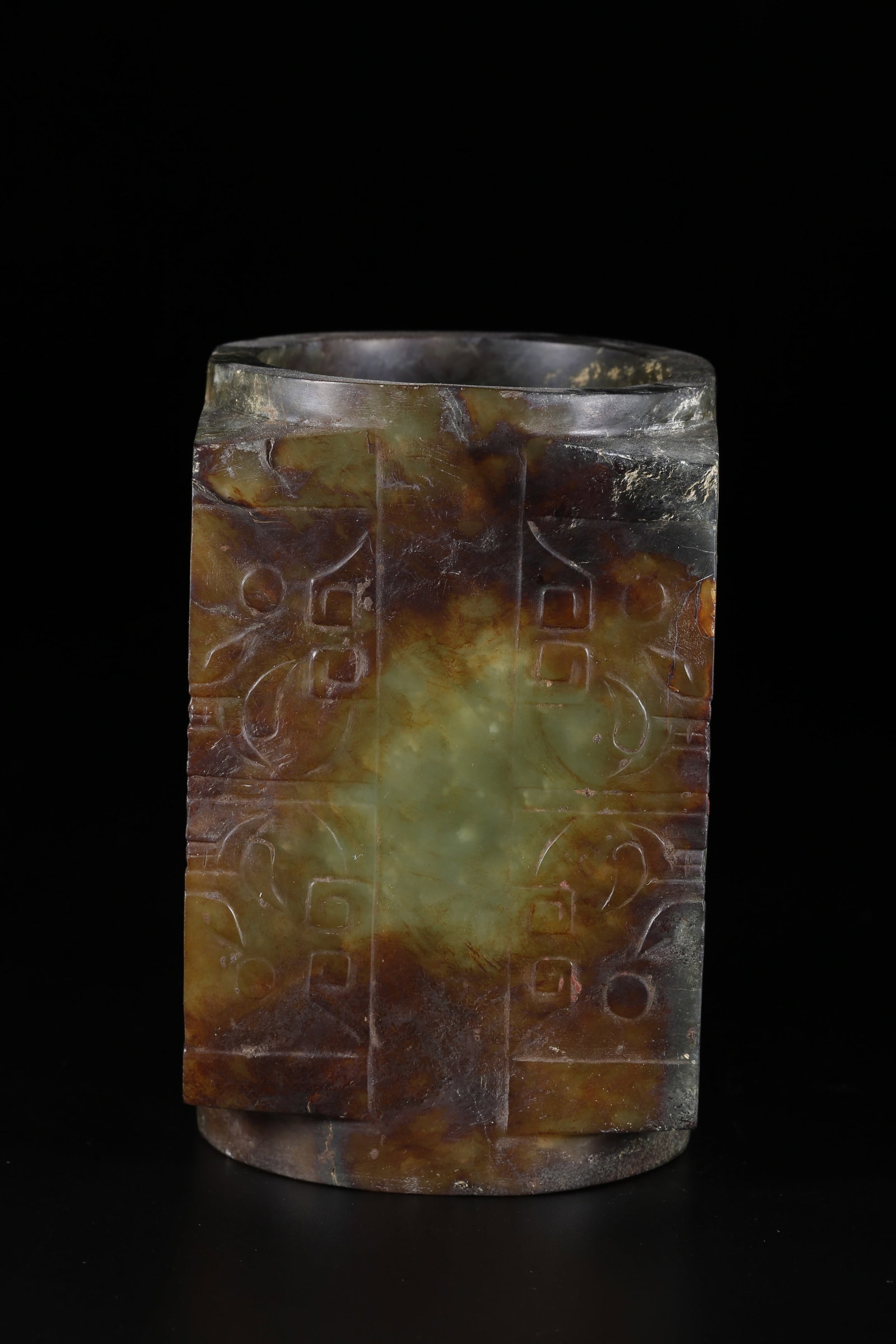 A HETIAN JADE BEAST PATTERN SEAL - 5