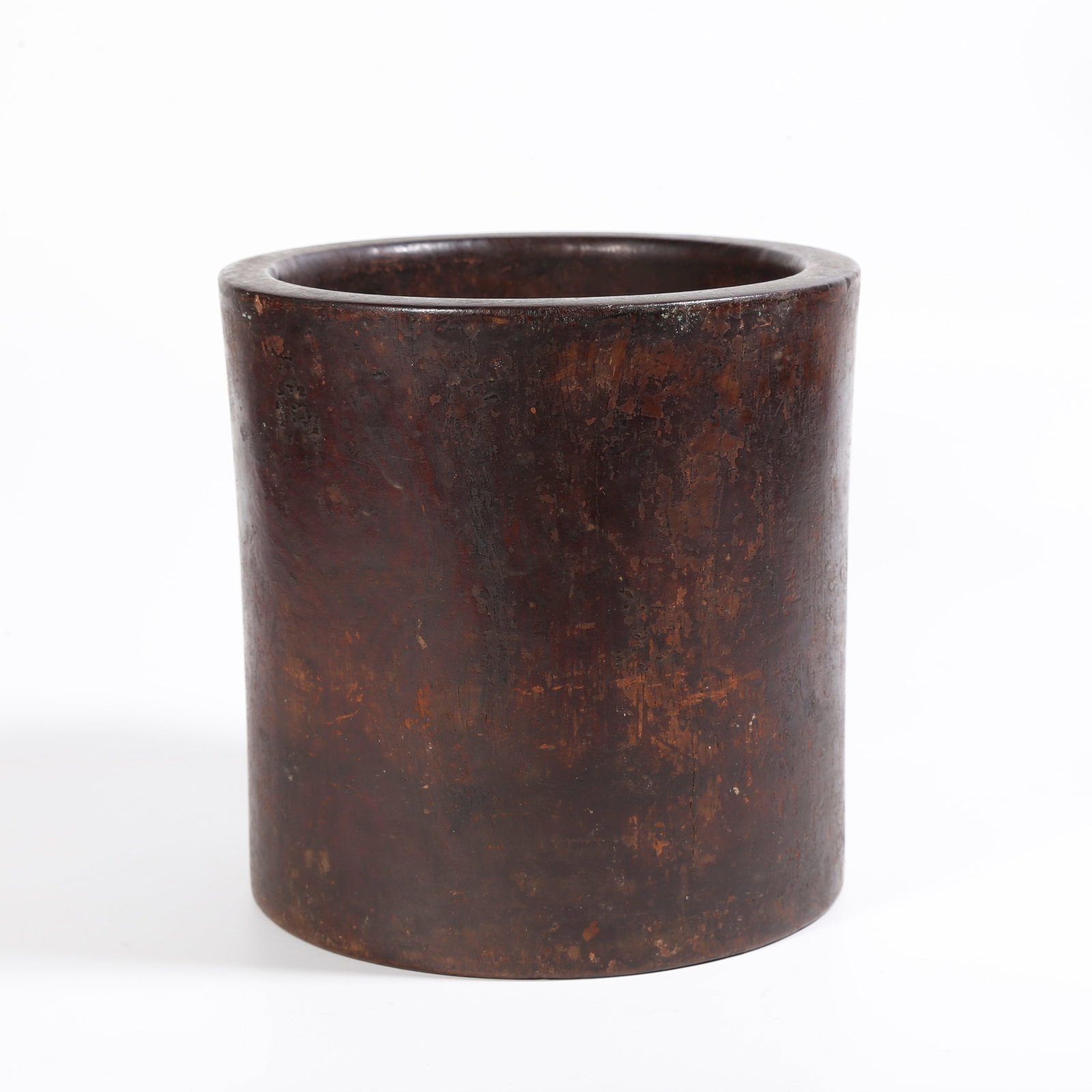 A RED SANDALWOOD BRUSH POT (1 of 9)