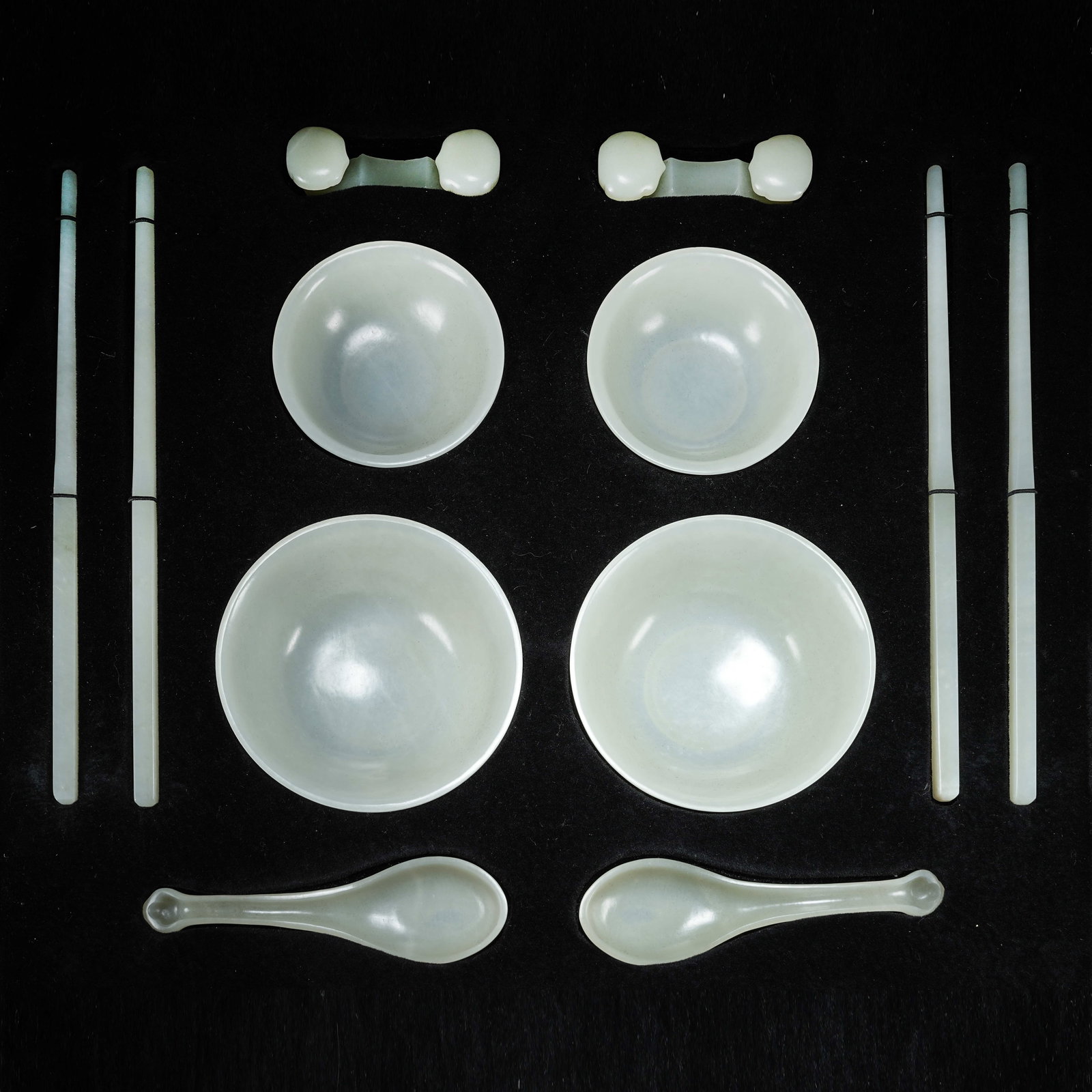 A HETIAN JADE TABLEWARE SET (1 of 12)
