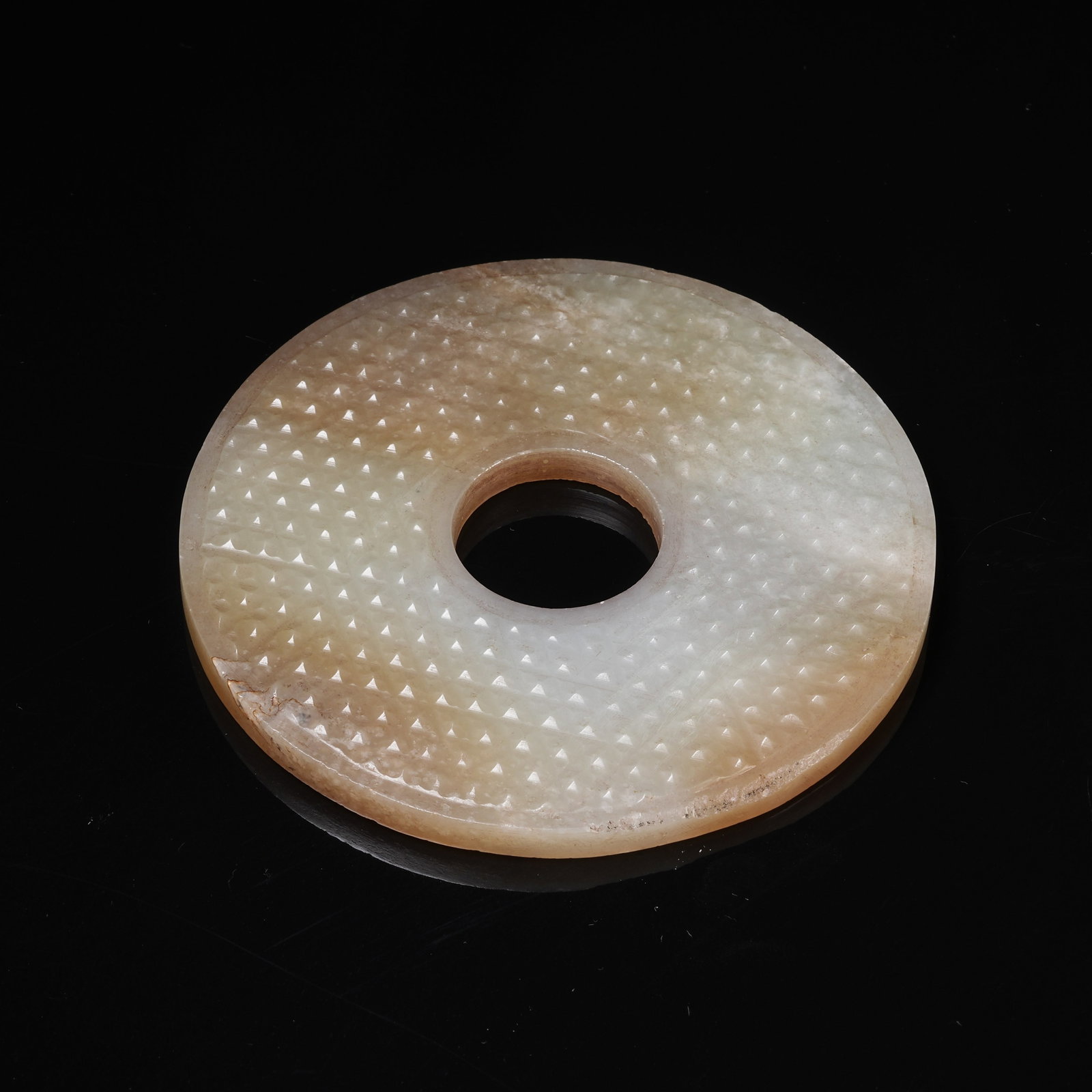 A ARCHAIC JADE BI DISC: Archaic Jade Bi Disc