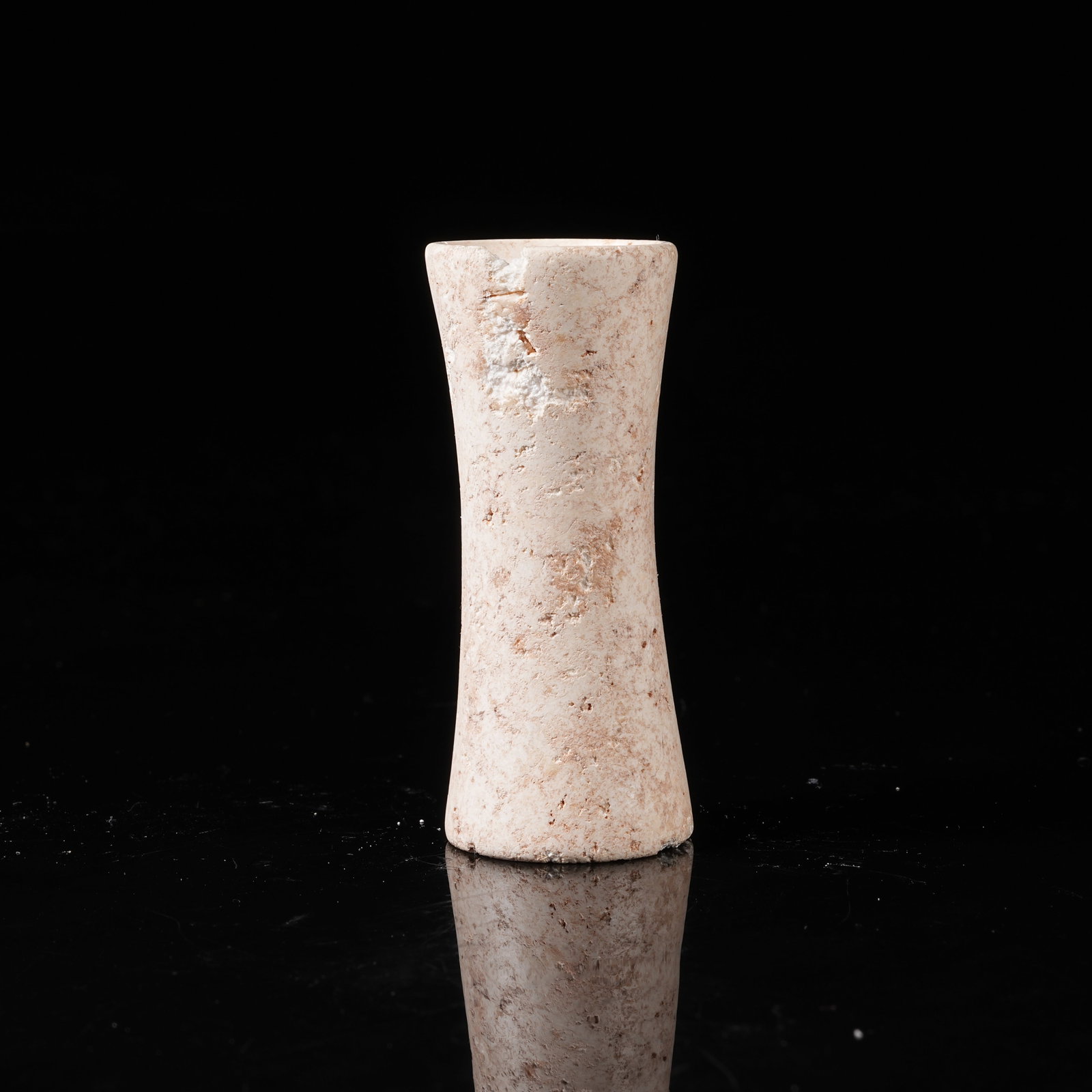 A ARCHAIC JADE TUBE BEAD (1 of 9)
