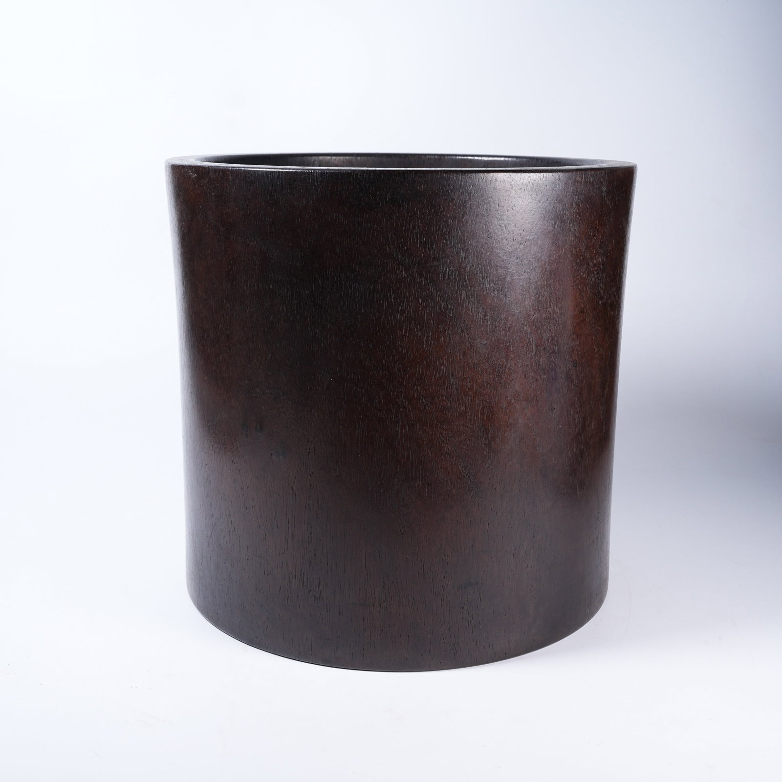 A ZITAN WOOD BRUSH POT: Zitan Wood Brush Pot