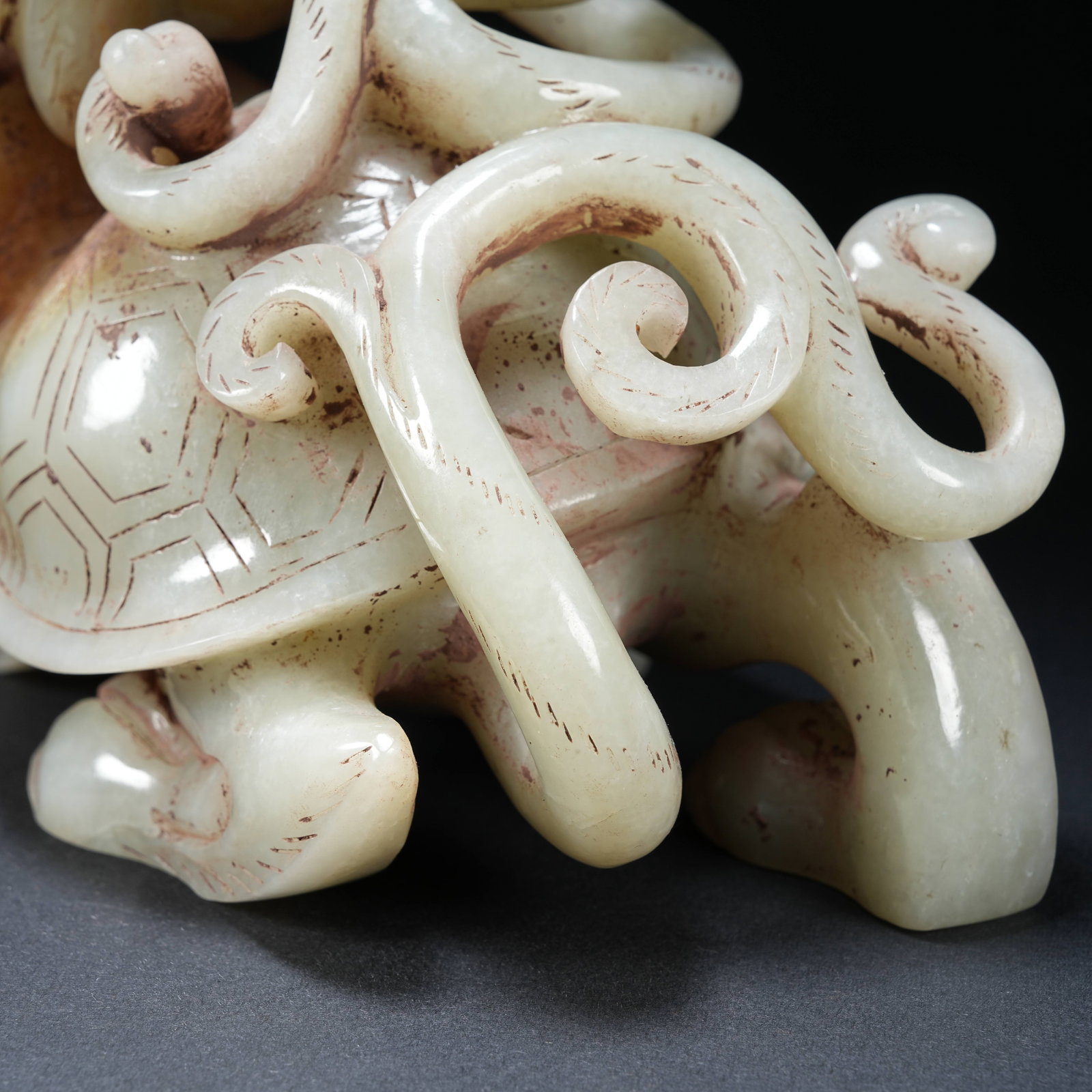 A ANCIENT JADE DRAGON TURTLE - 6
