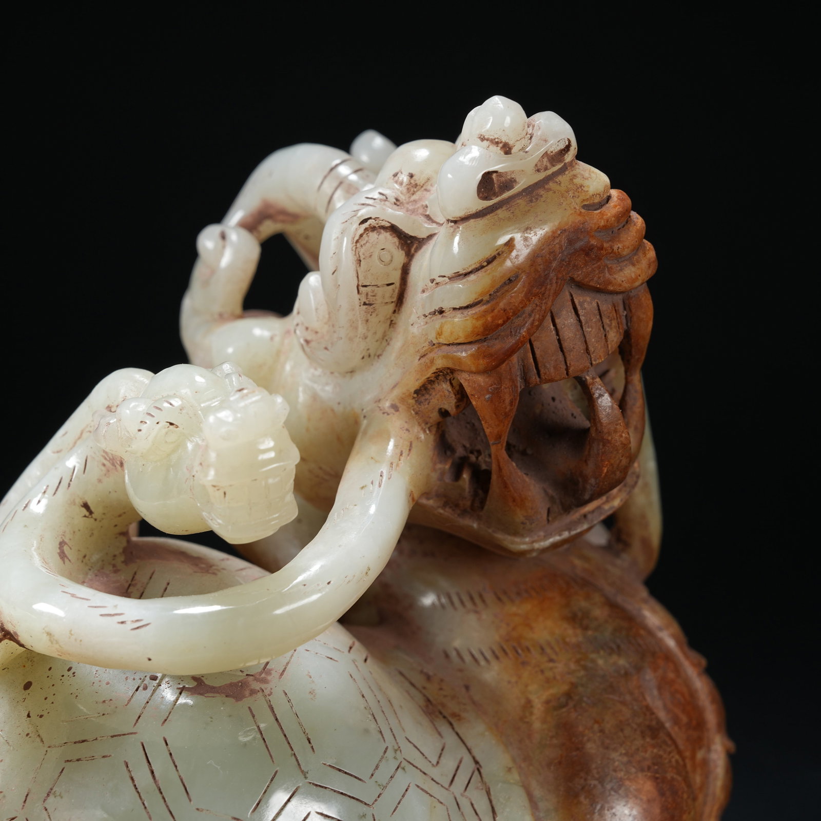 A ANCIENT JADE DRAGON TURTLE - 7