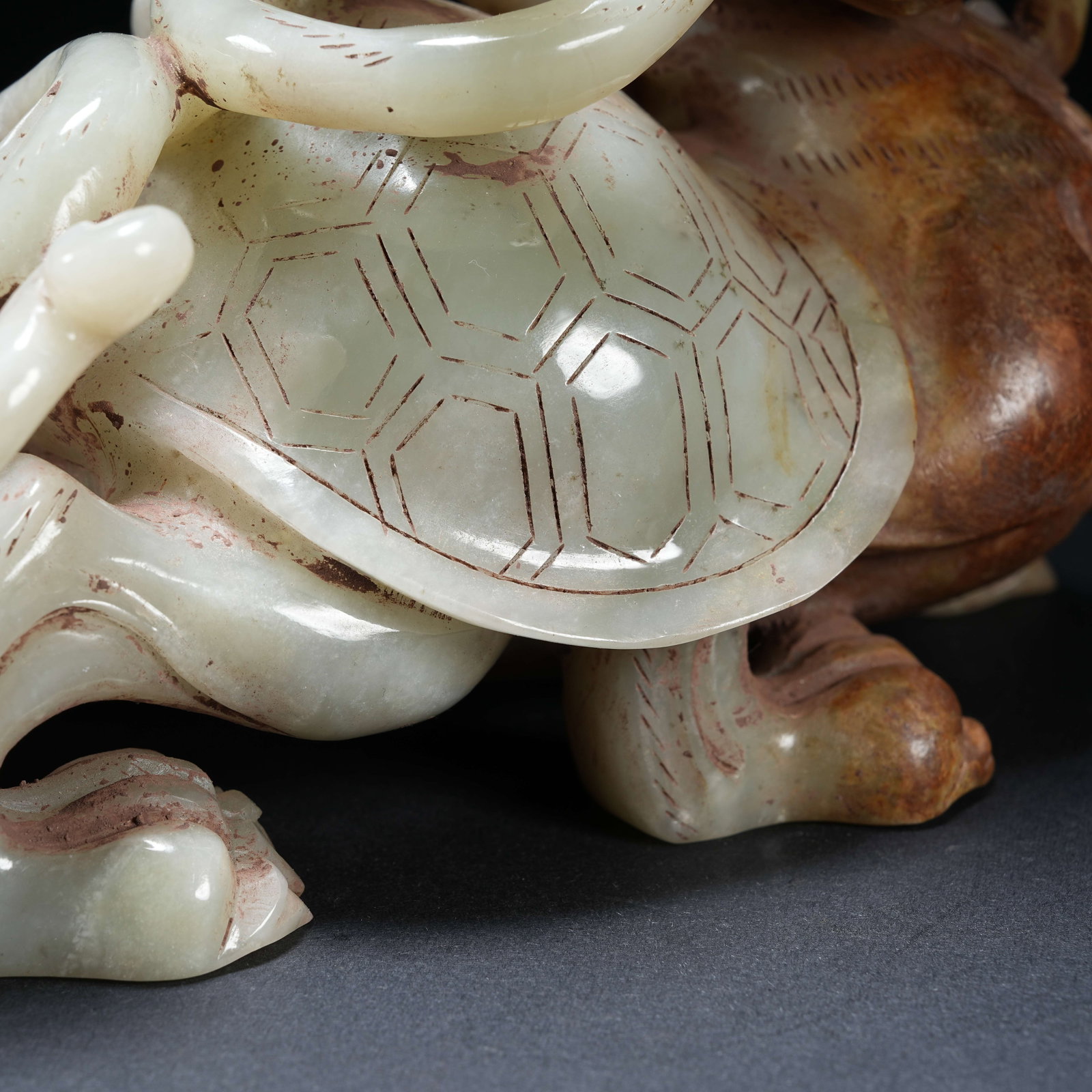 A ANCIENT JADE DRAGON TURTLE - 8