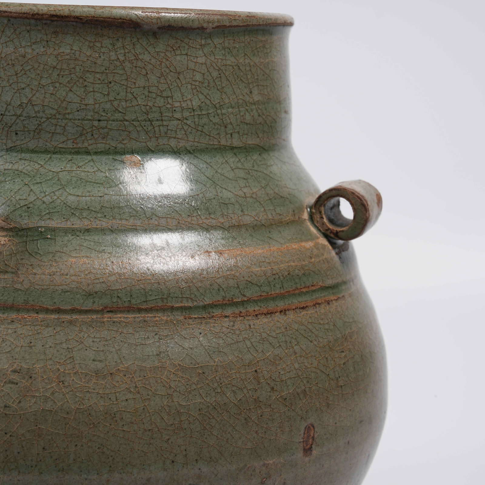 A YUEYAO FOUR-LOOP JAR - 4
