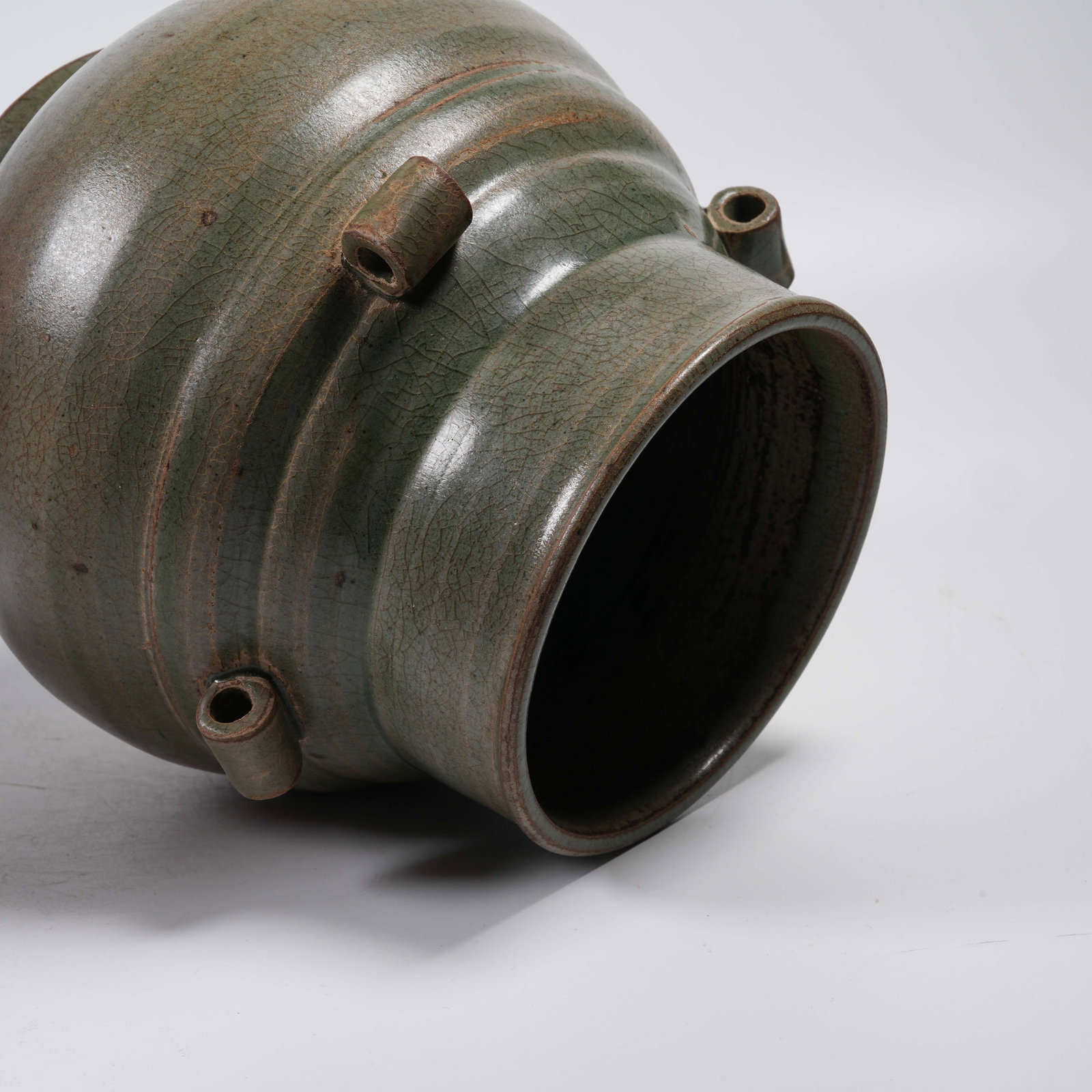 A YUEYAO FOUR-LOOP JAR - 8