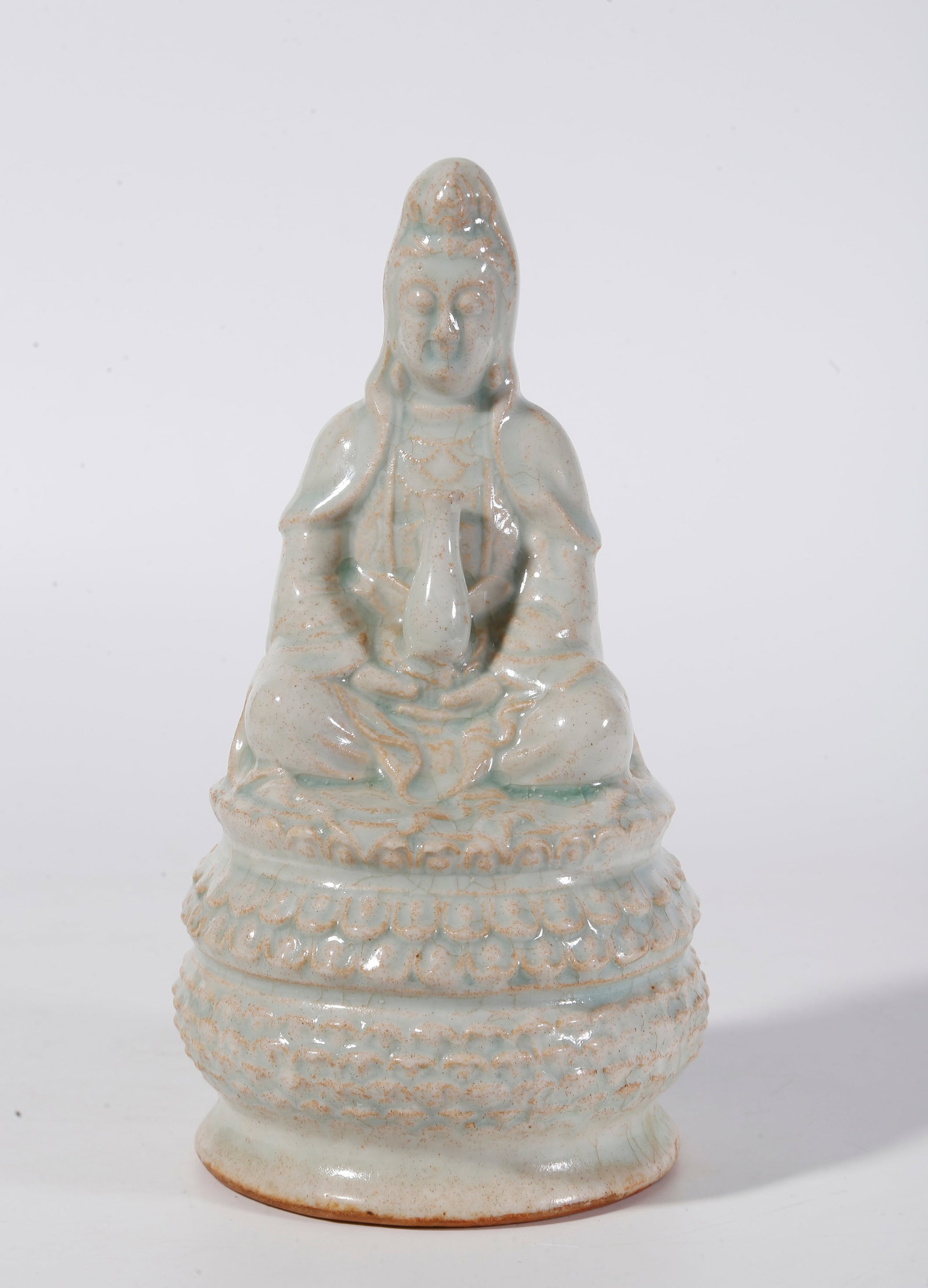 A HUTIAN KILN GUANYIN STATUE (1 of 9)