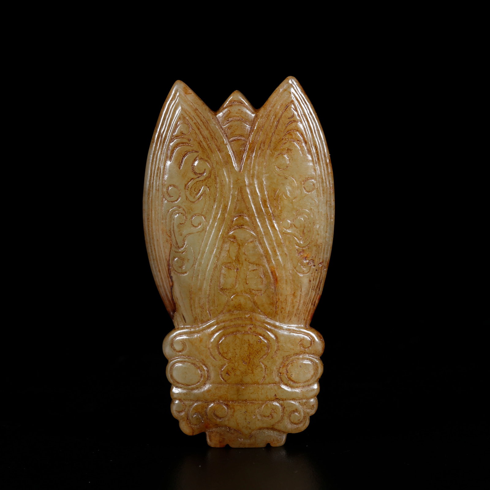 A ANCIENT JADE CHI TIGER ORNAMENT: Ancient Jade Chi Tiger Ornament