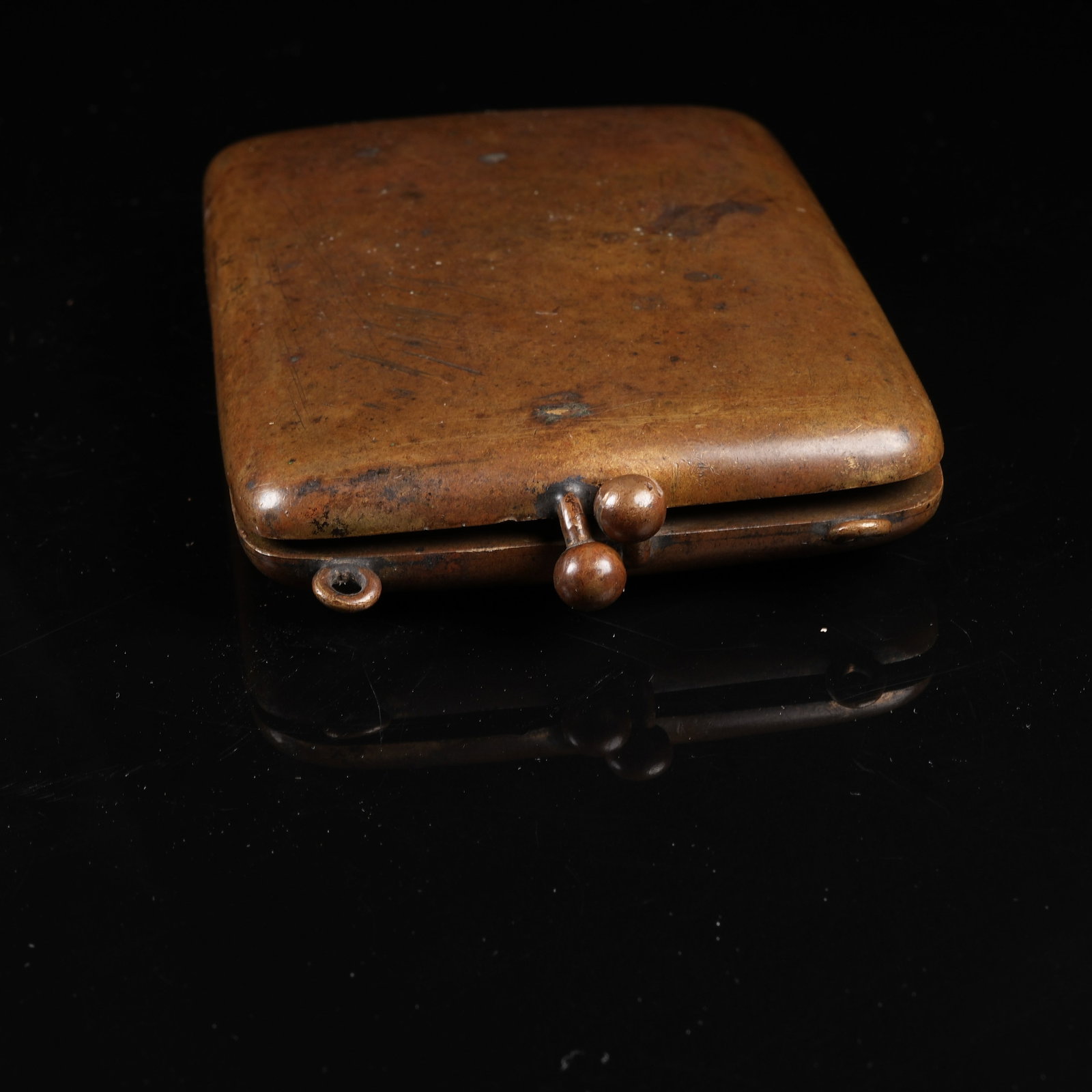 A BRONZE VISITING CARD CASE - 3
