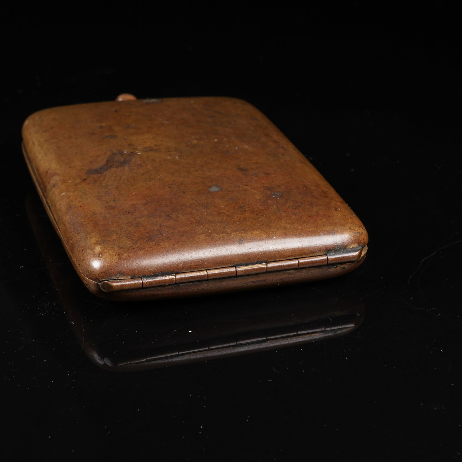 A BRONZE VISITING CARD CASE - 5