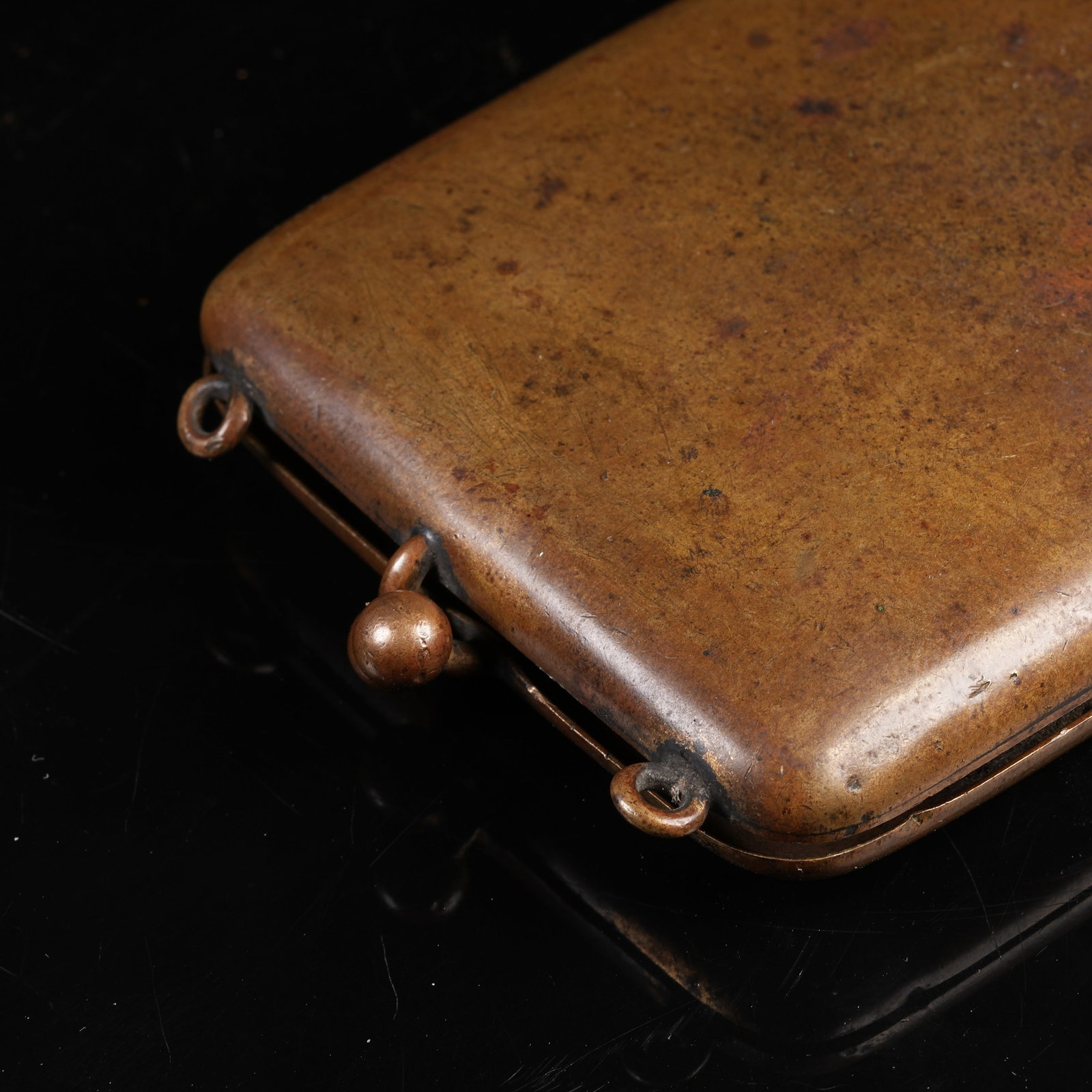 A BRONZE VISITING CARD CASE - 7