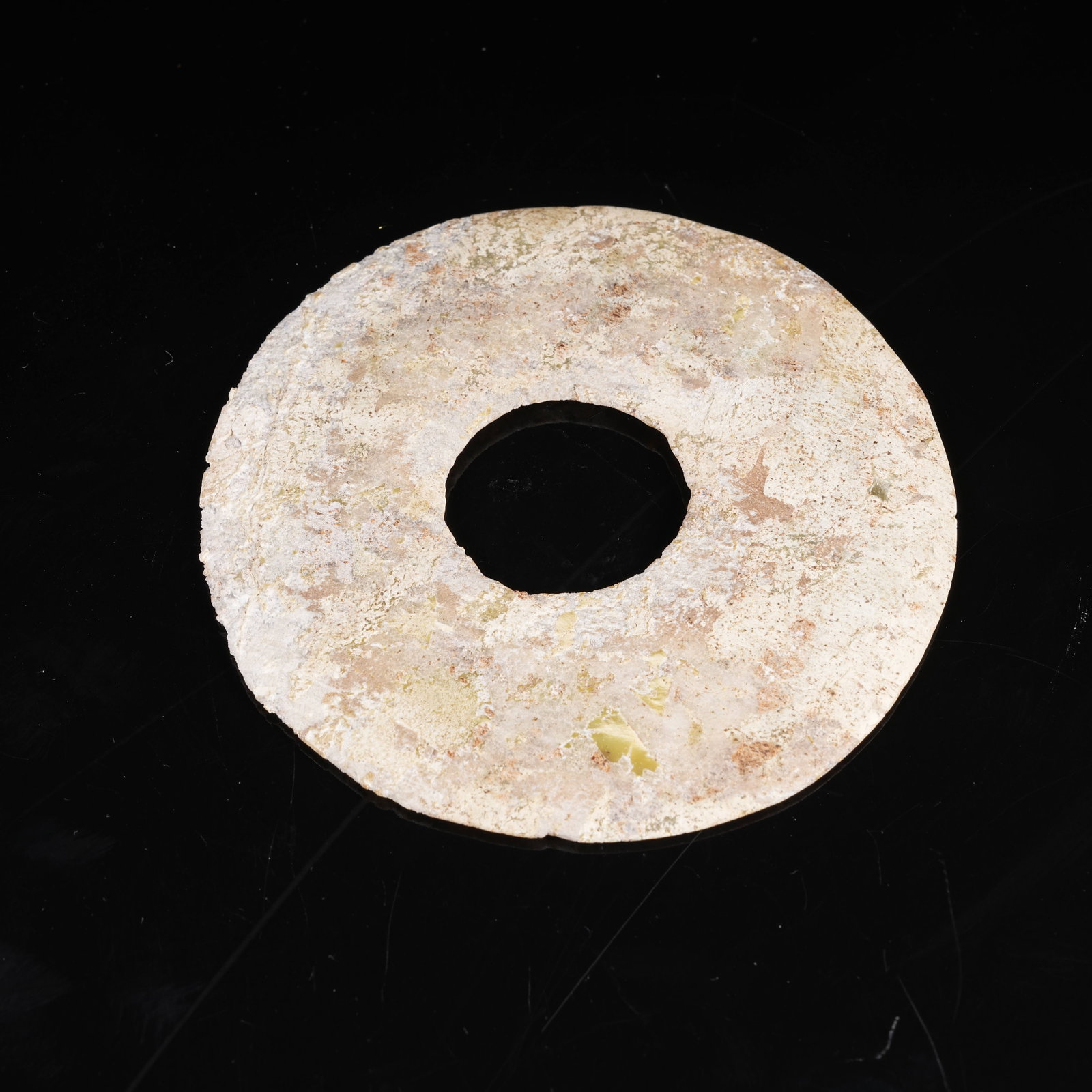 A ARCHAIC JADE BI DISC: Archaic Jade Bi Disc