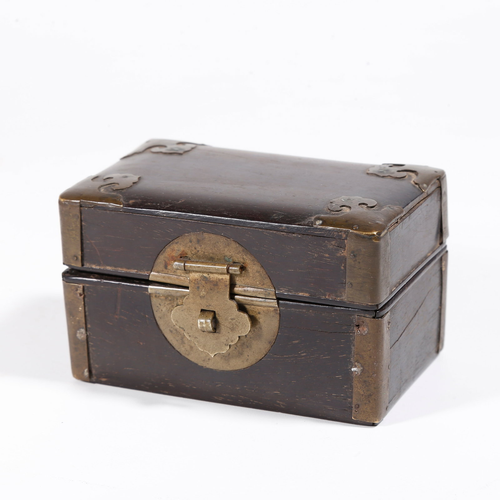 A ZITAN WOOD COVERED BOX (1 of 9)