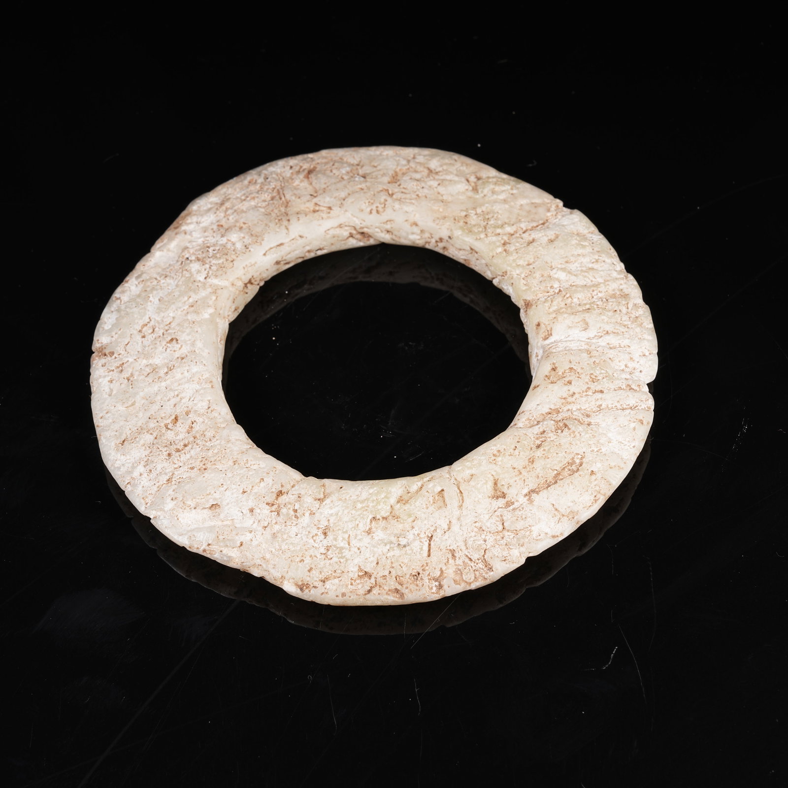 A ARCHAIC JADE BI DISC: Archaic Jade Bi Disc