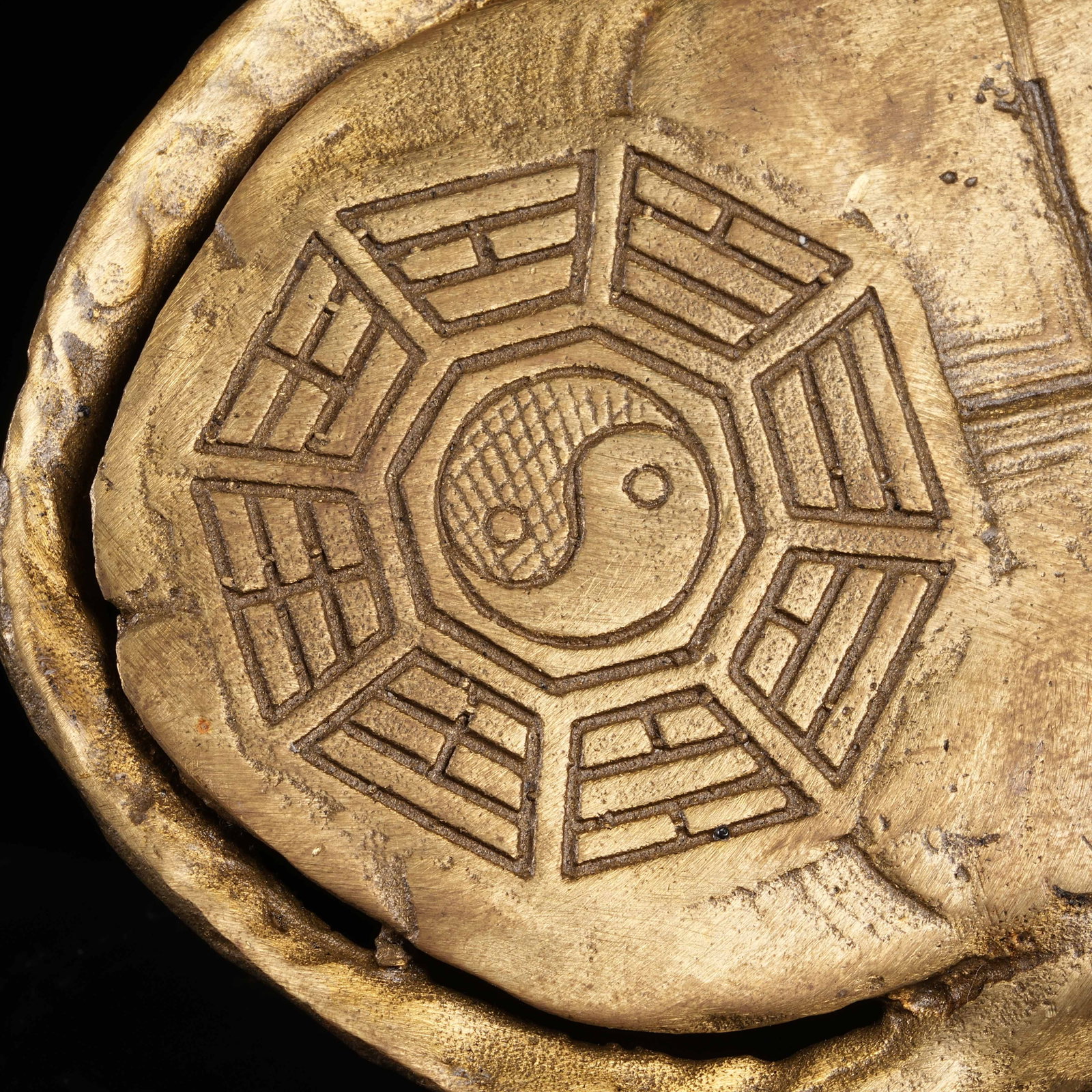 A BRONZE TORTOISE SHELL - 8
