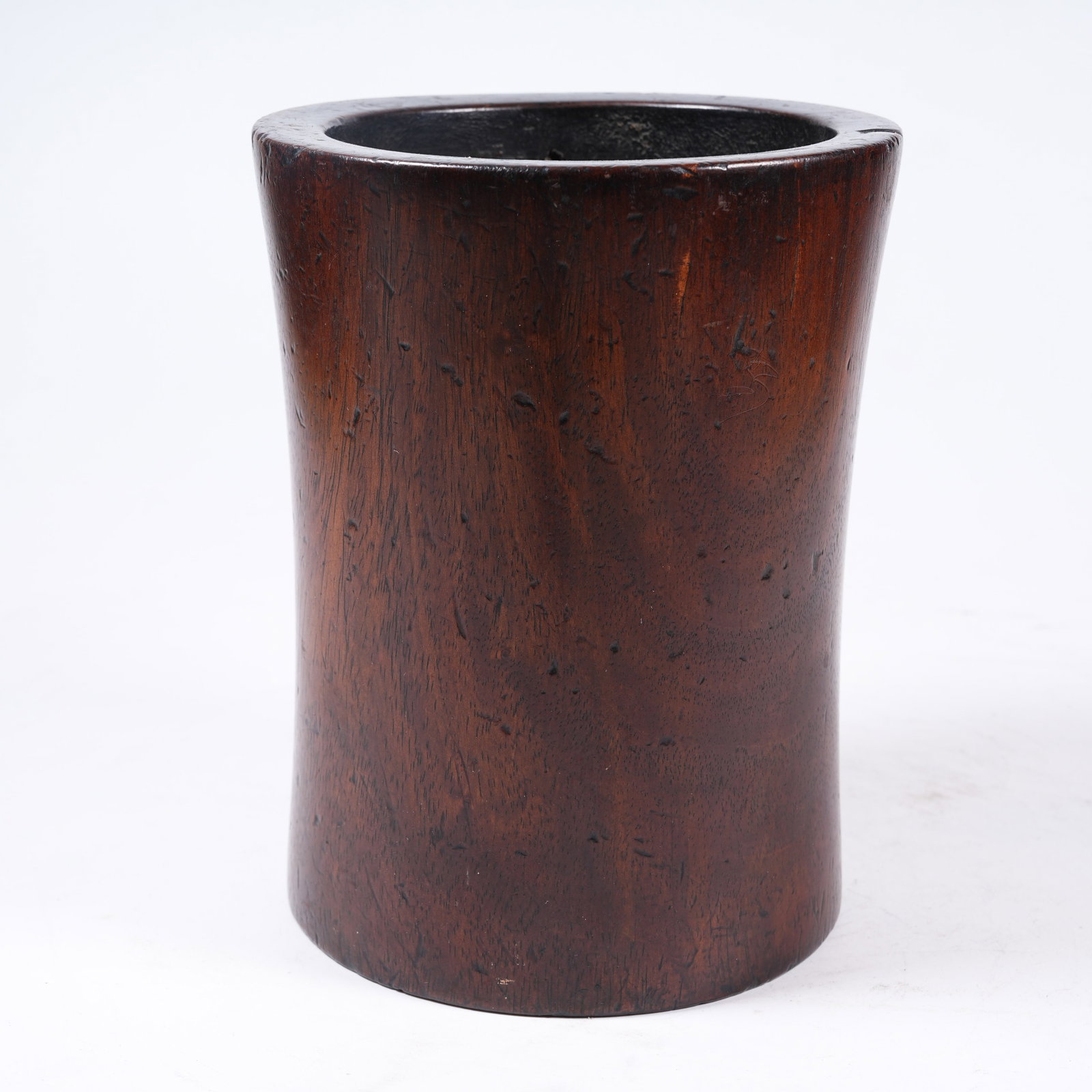 A HUANGHUALI WOOD BRUSH POT (1 of 9)