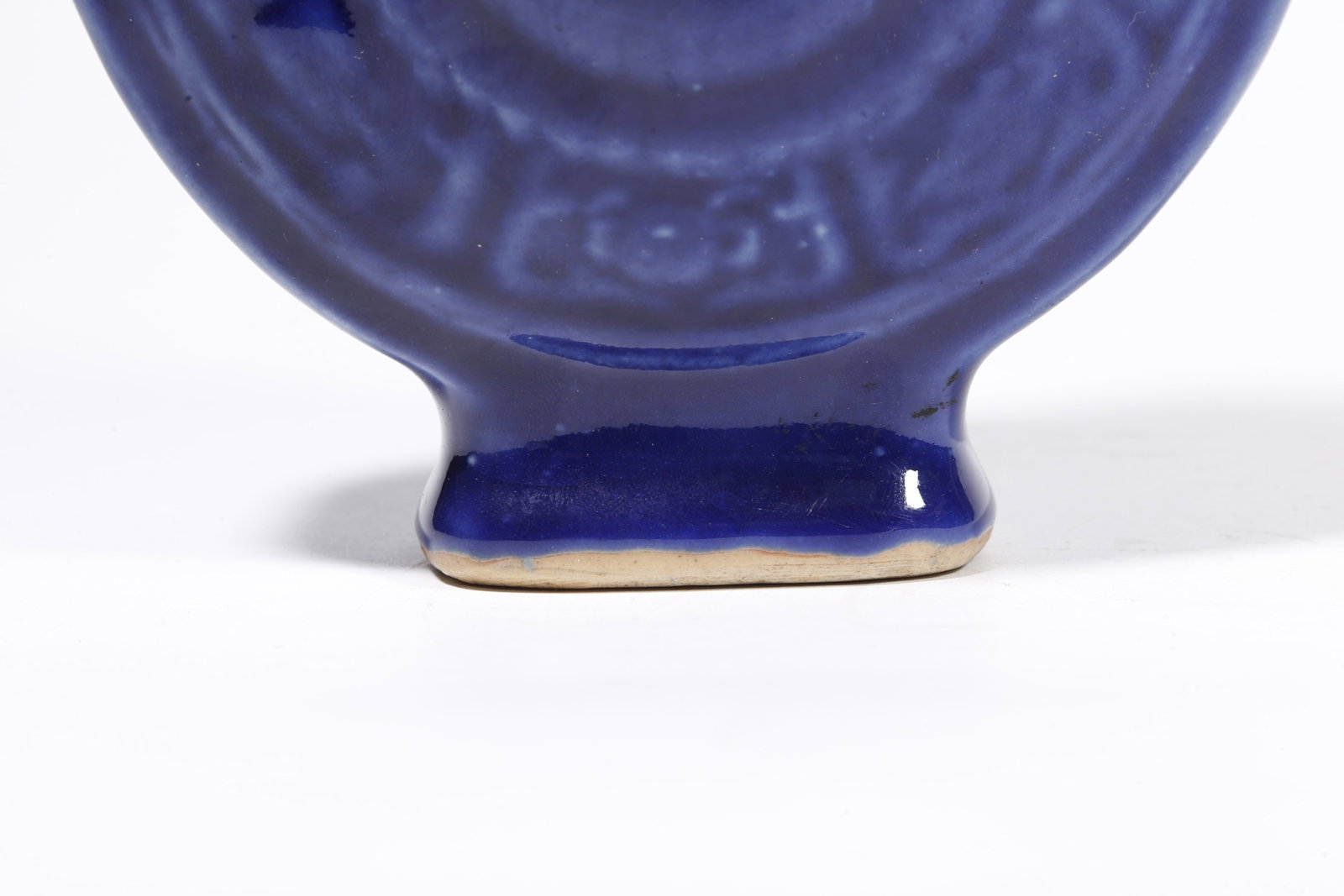 A BLUE GLAZE MOONFLASK - 7