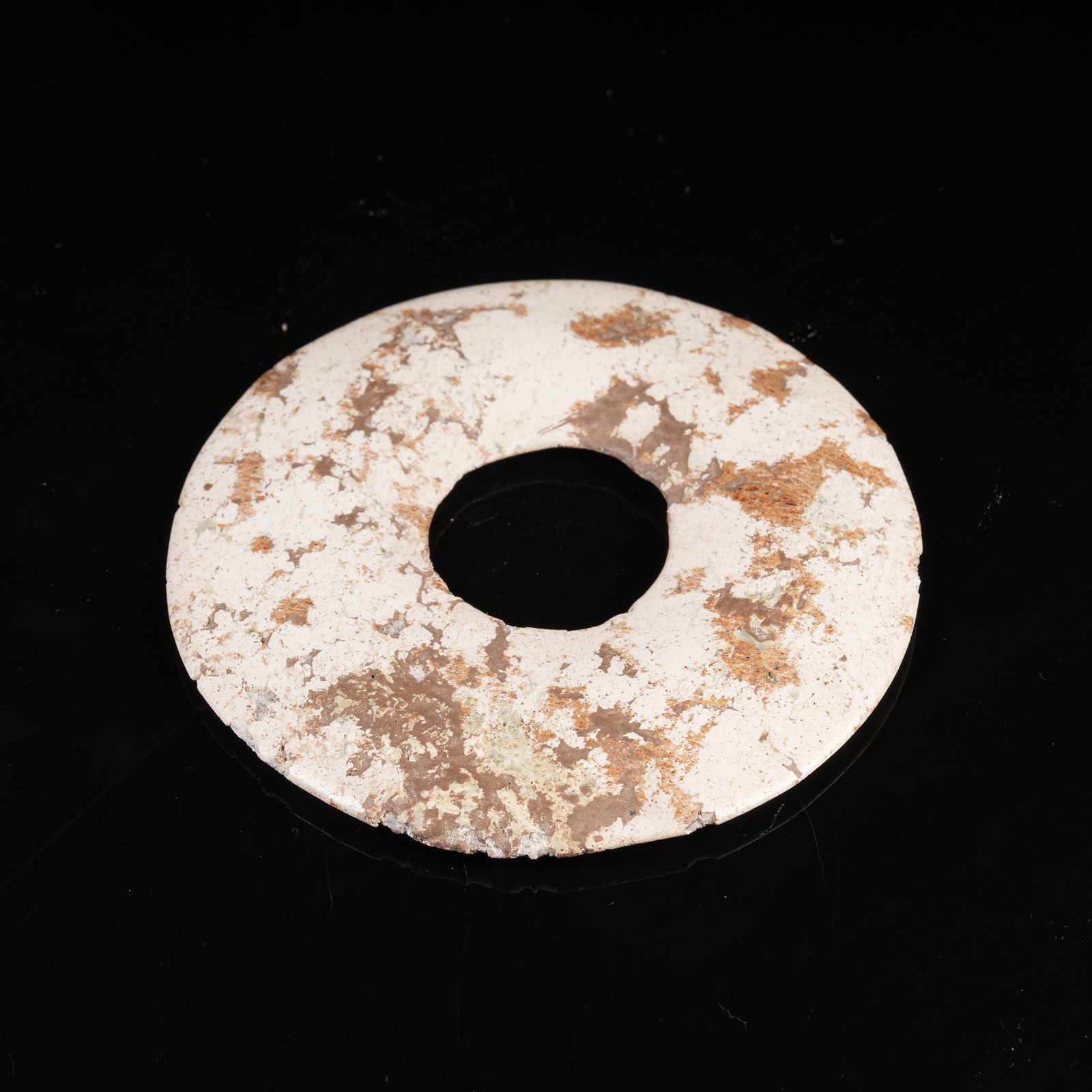 A ARCHAIC JADE BI DISC: Archaic Jade Bi Disc