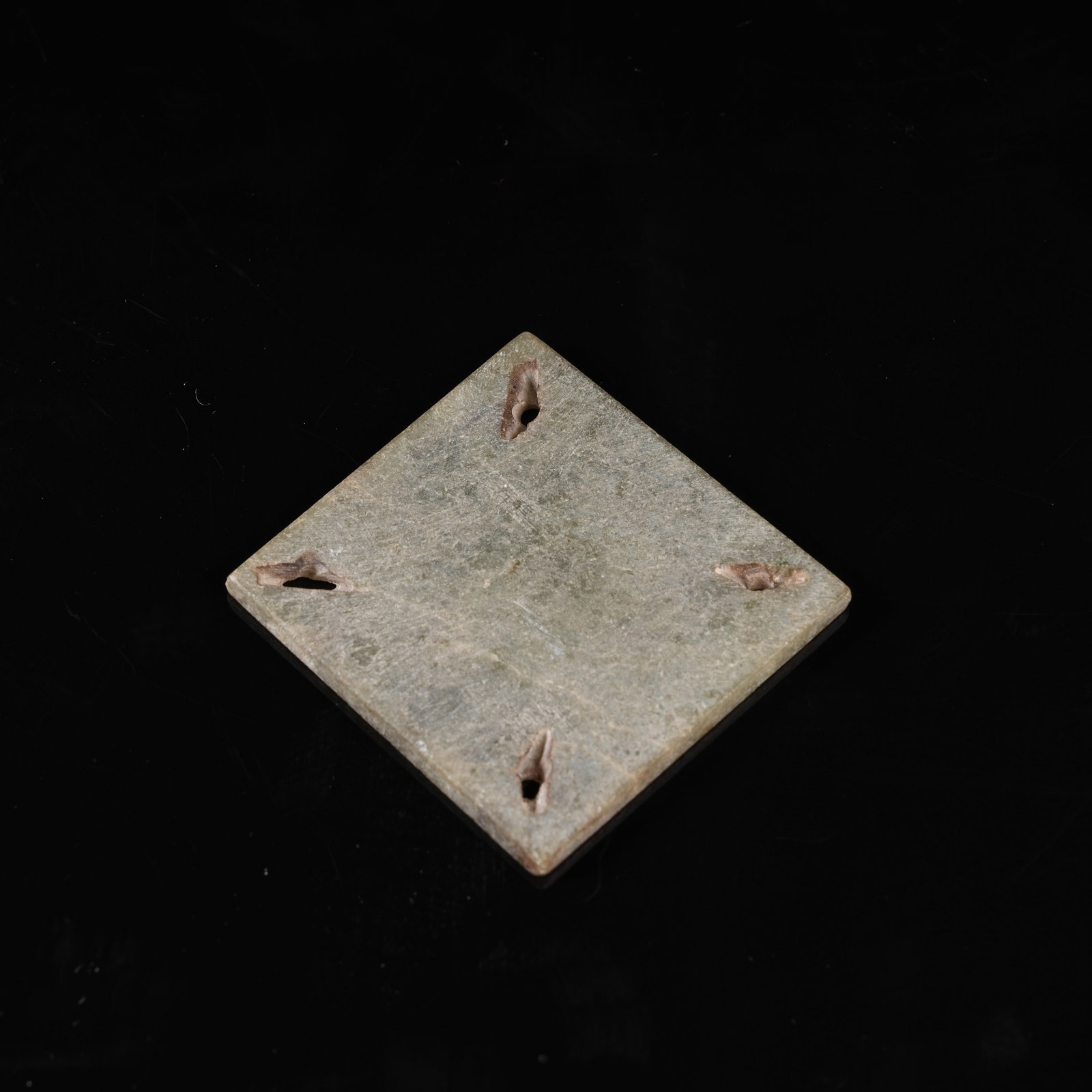 A MID-ANCIENT JADE BELT FITTING: Mid-Ancient Jade Belt Fitting
