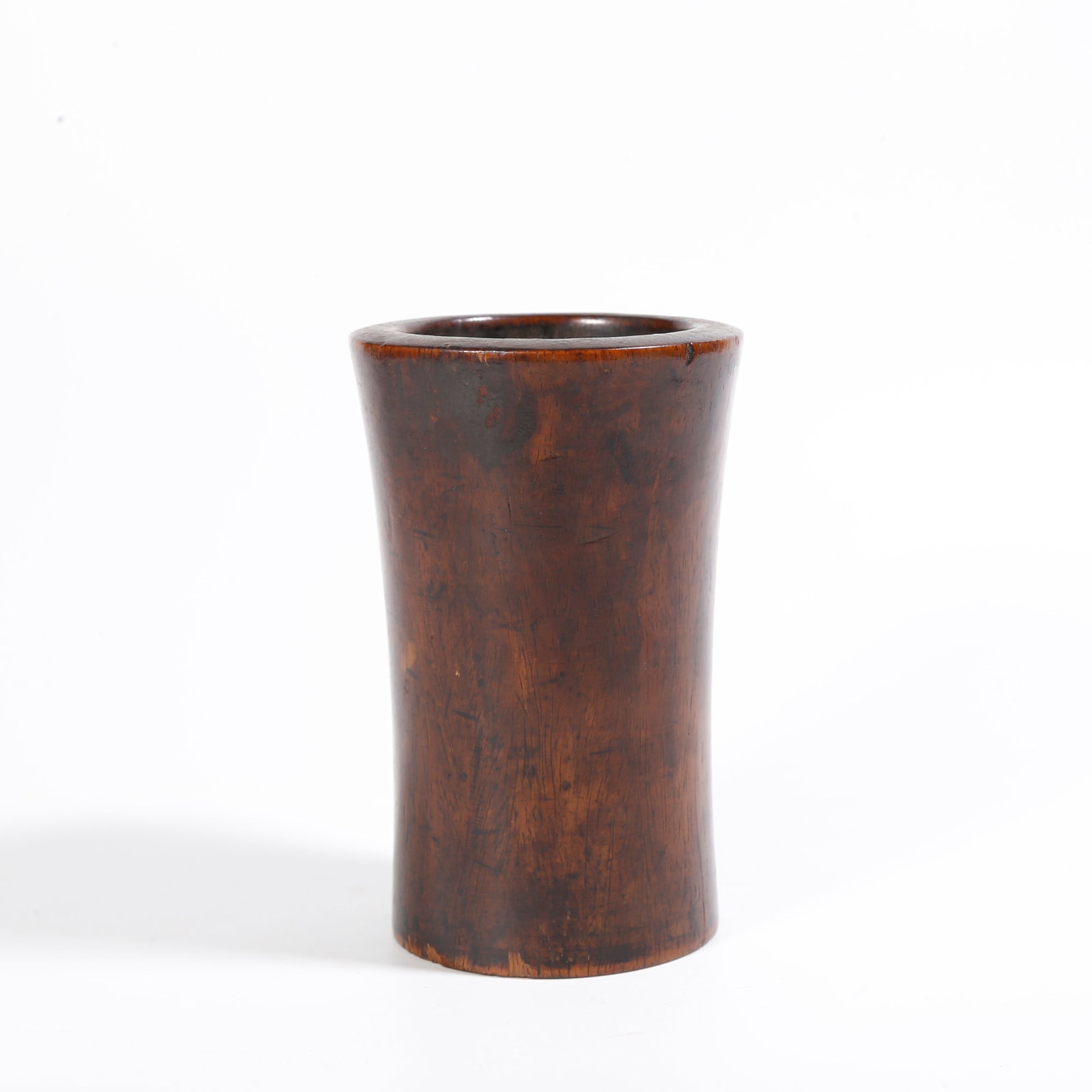 A HUANGHUALI WOOD BRUSH POT (1 of 9)