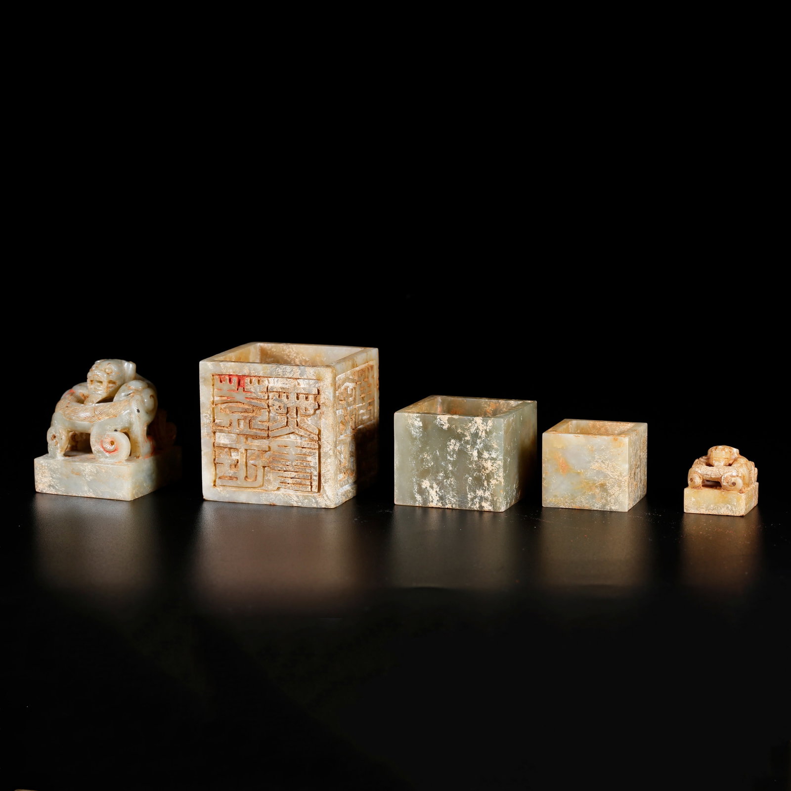 A ANCIENT JADE TIGER ORNAMENT: Ancient Jade Tiger Ornament