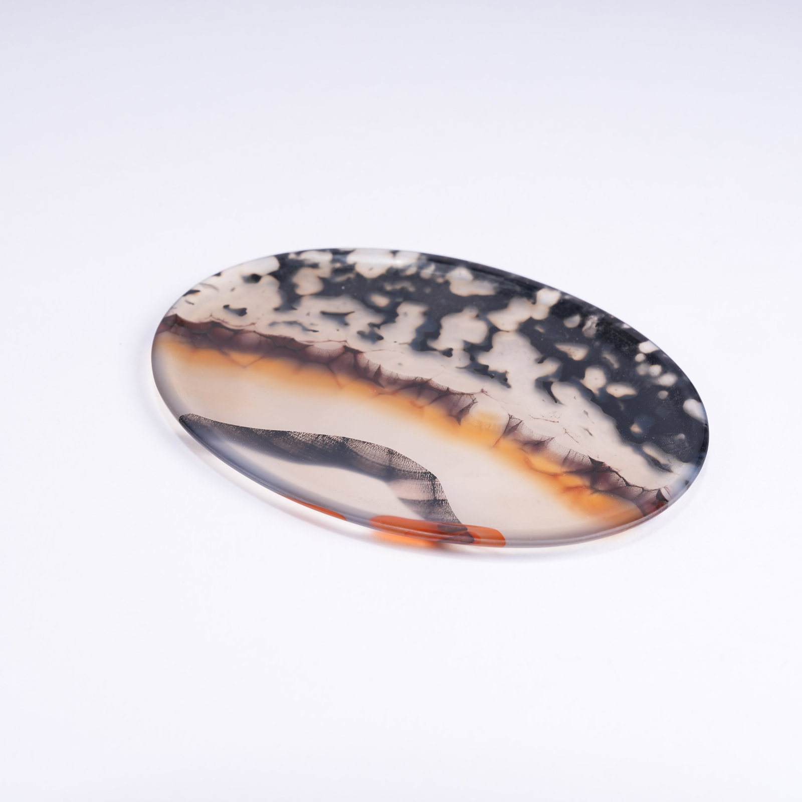 A AGATE SNUFF DISH - 4