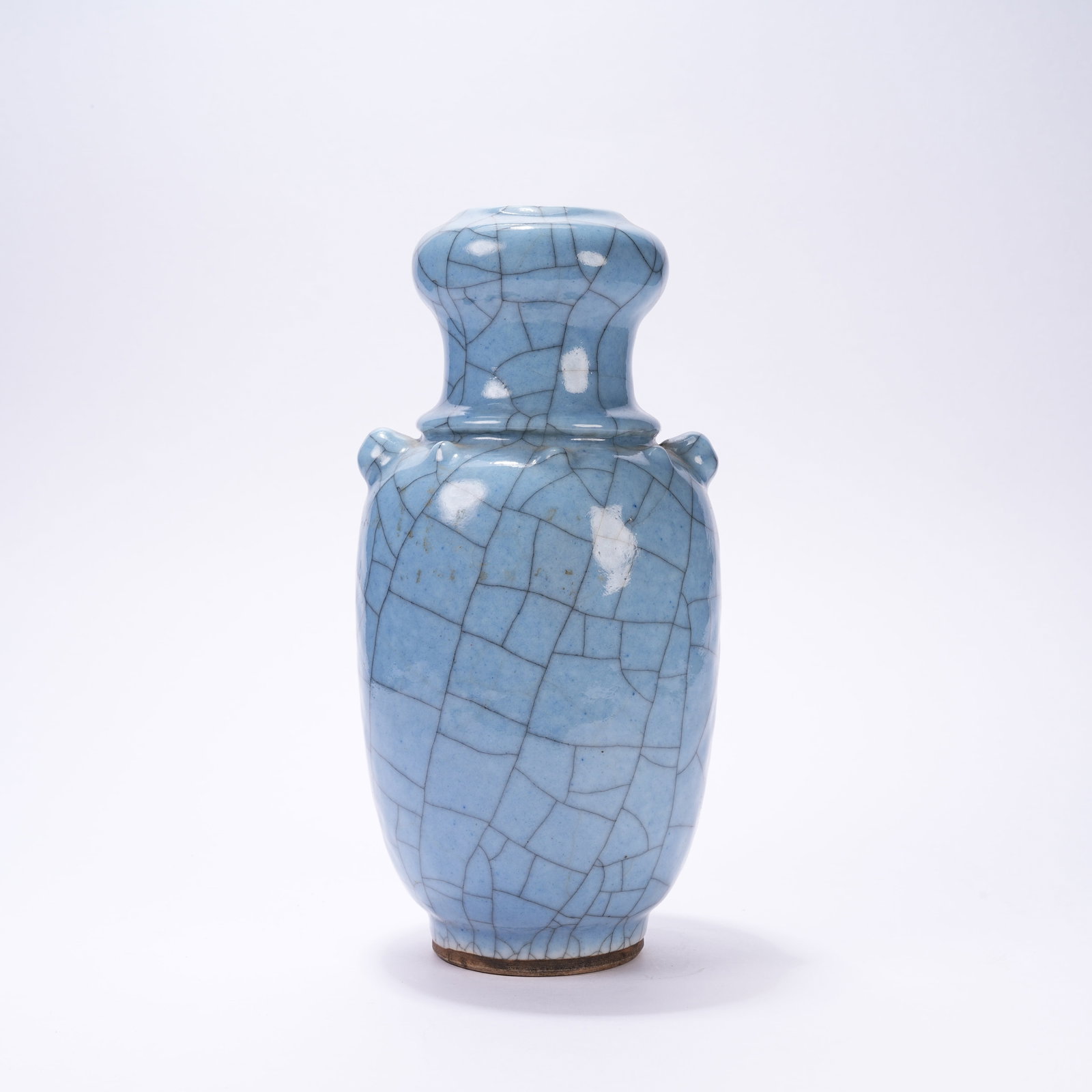 A GE WARE GARLIC HEAD VASE: Ge Ware Garlic Head Vase
