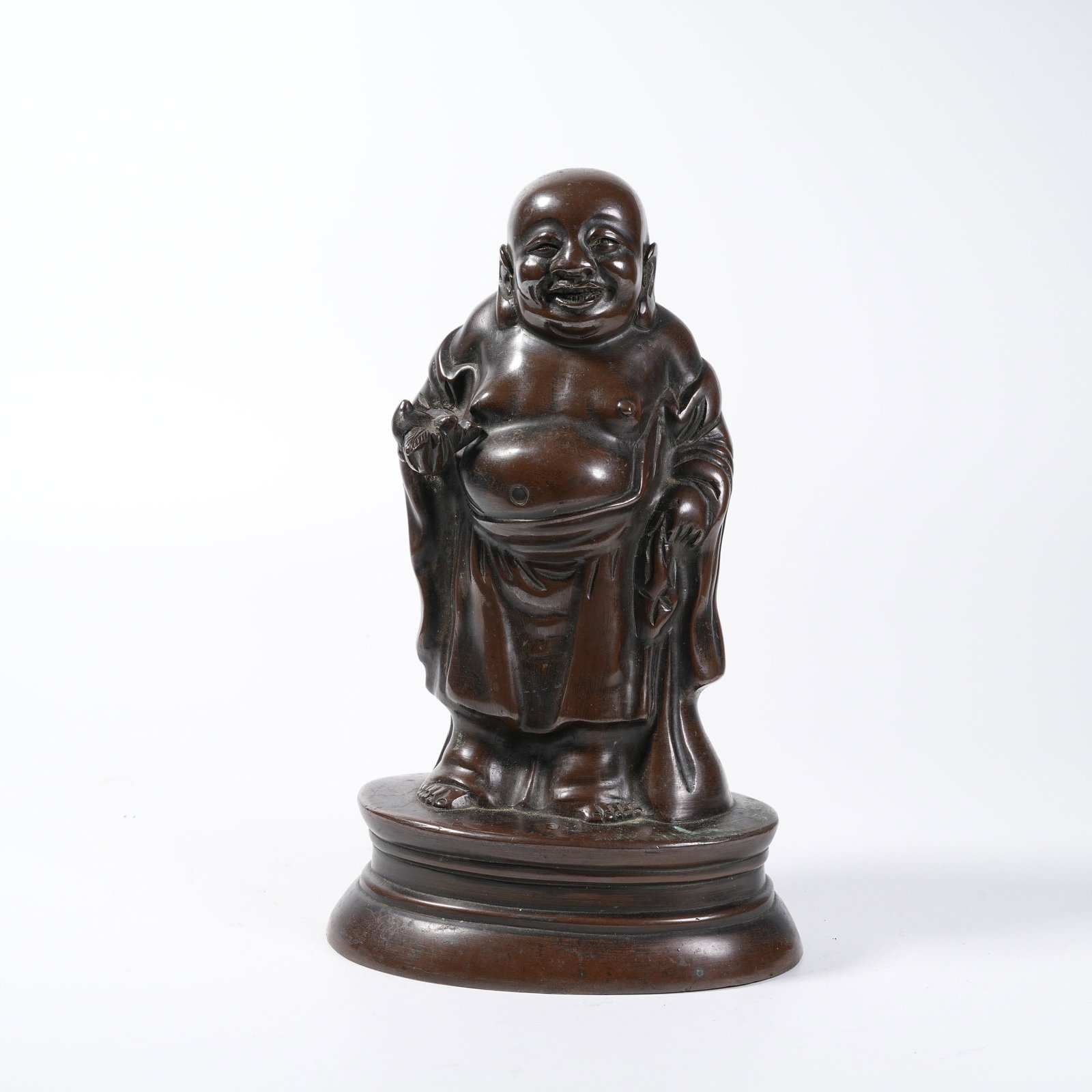 A BRONZE STANDING STATUE OF MAITREYA (1 of 9)
