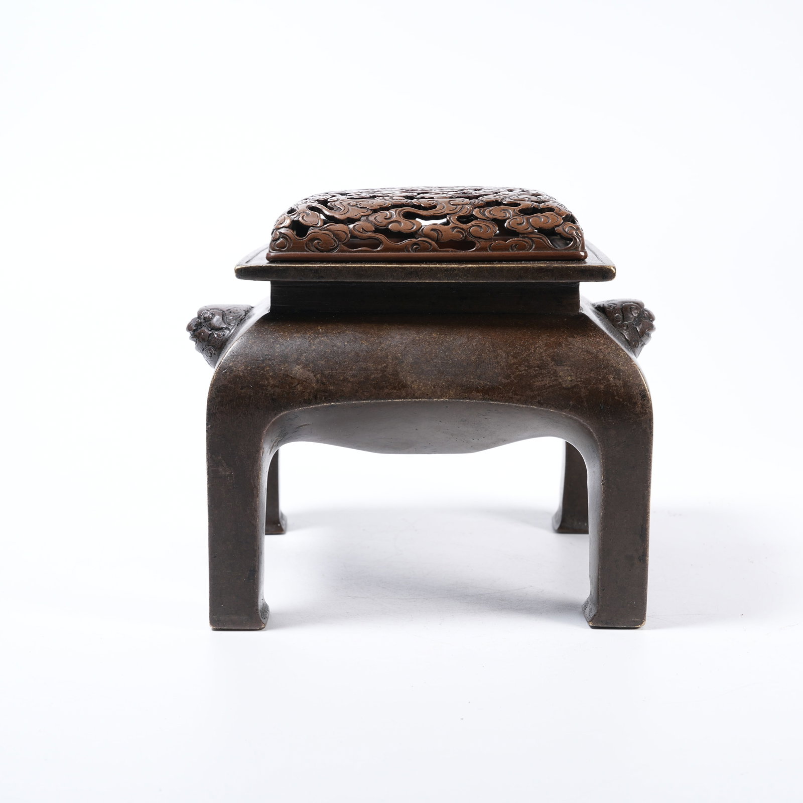 A BRONZE PLATFORM TABLE CENSER (1 of 9)