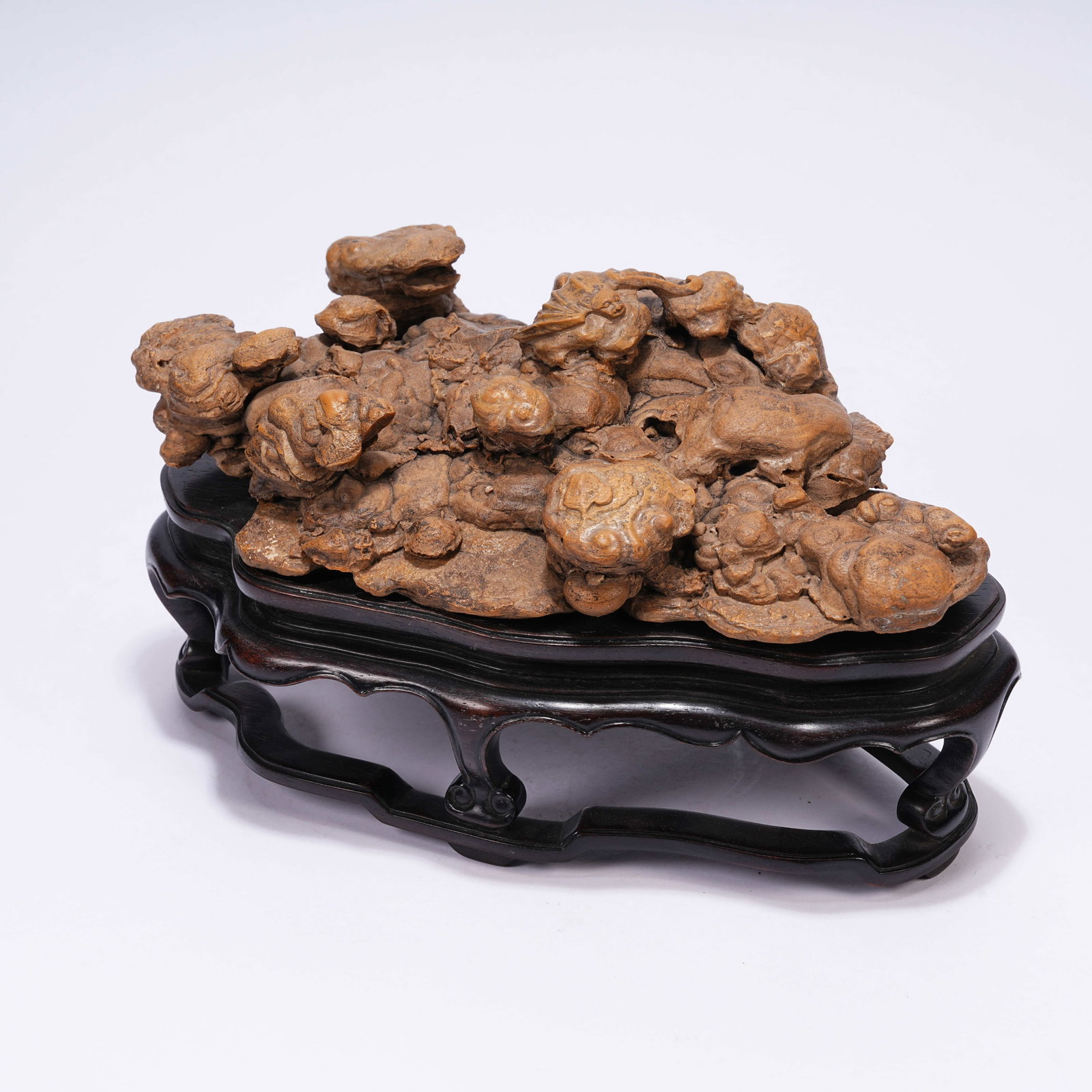 A QIYANG STONE BOULDER ORNAMENT: Qiyang Stone Boulder Ornament