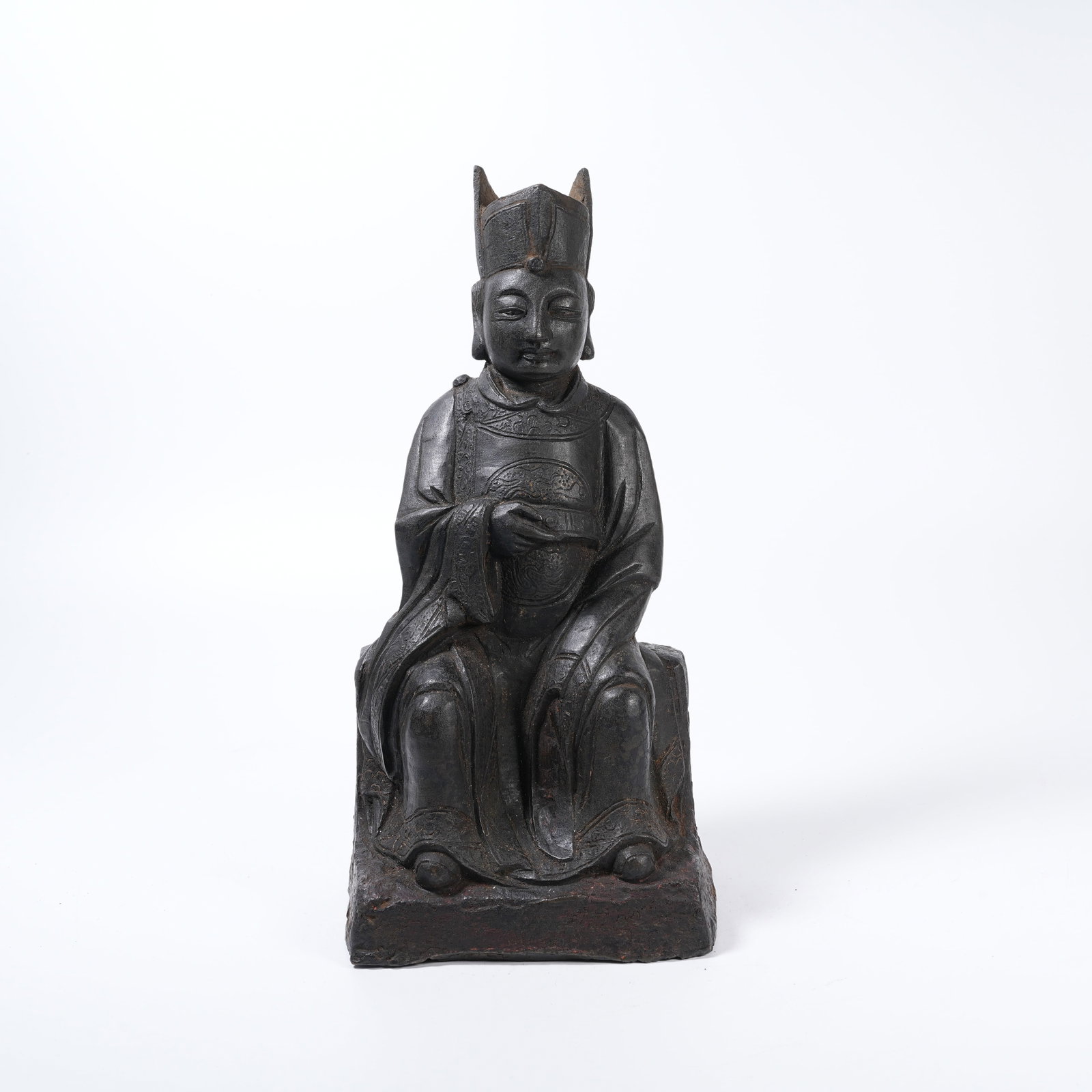 A BRONZE STATUE OF CIVIL OFFICIAL: Bronze Statue of Civil Official