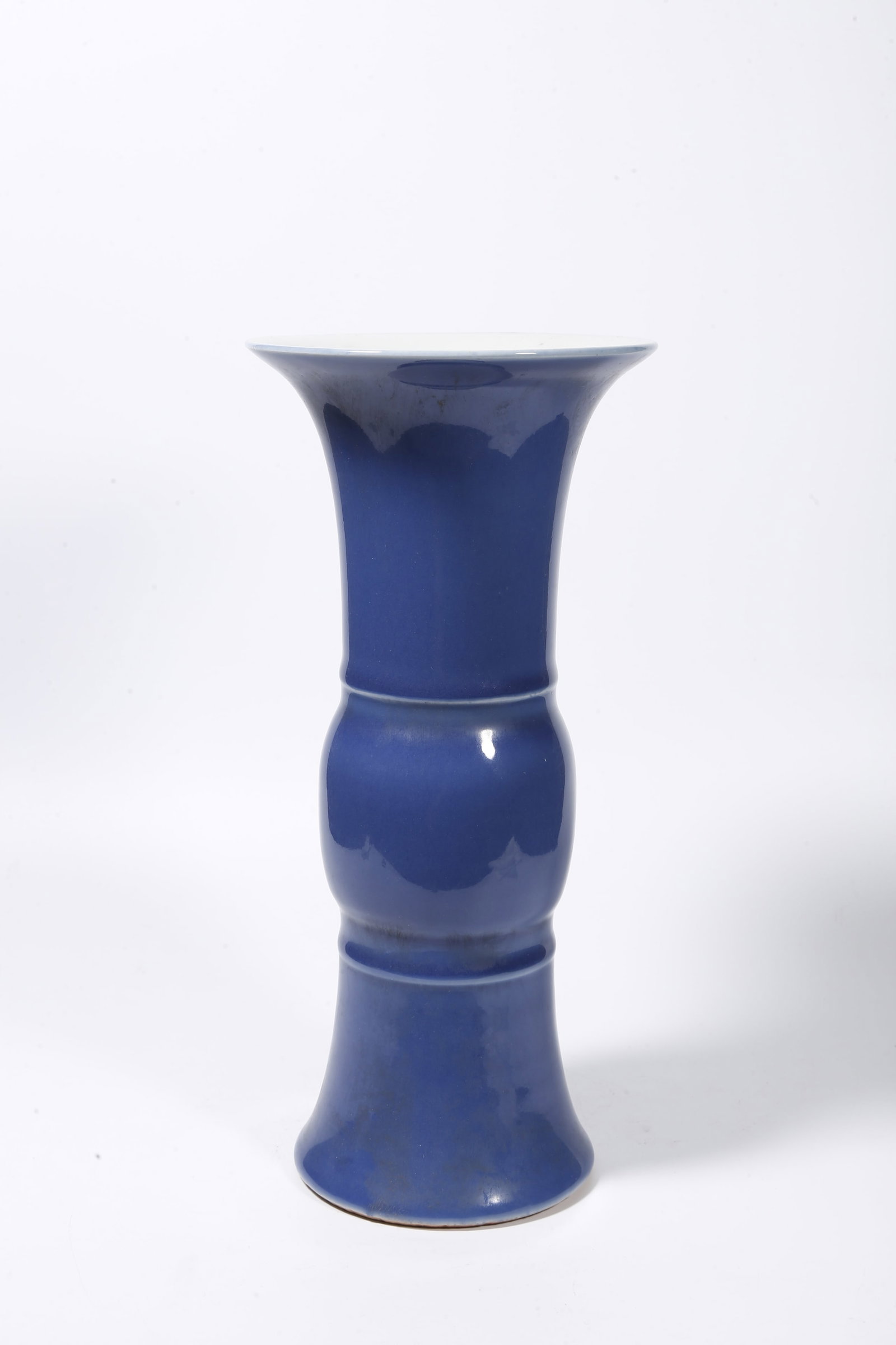 A BLUE GLAZED GU WINE VESSEL (1 of 10)