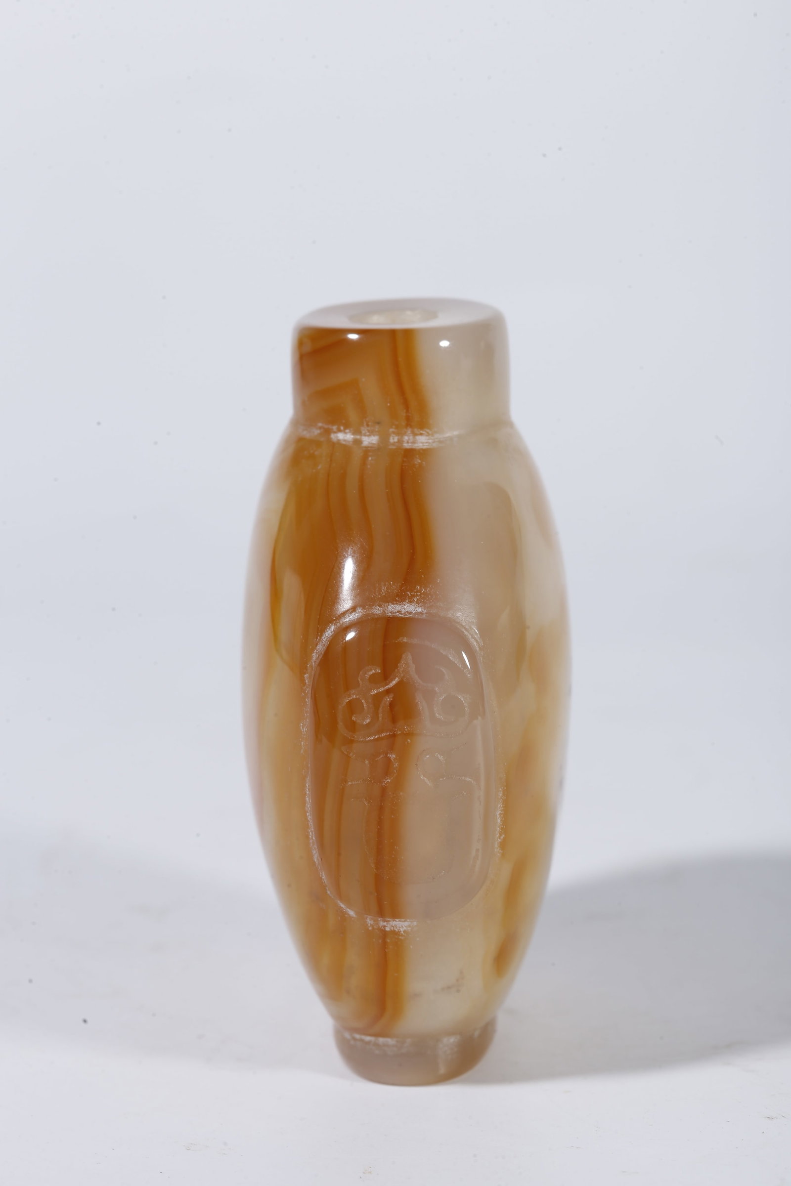 A AGATE SNUFF BOTTLE - 6