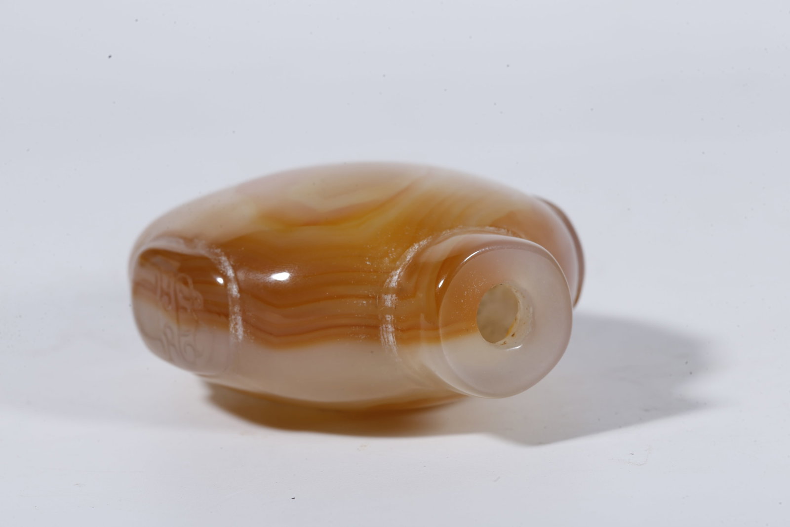 A AGATE SNUFF BOTTLE - 7