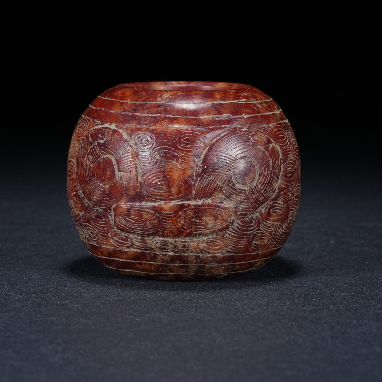 A ANCIENT JADE CONG-SHAPED LEZI WITH BEAST MASK PATTERN OF LIANGZHU CULTURE: Ancient Jade Cong-shaped Lezi with Beast Mask Pattern of Liangzhu Culture