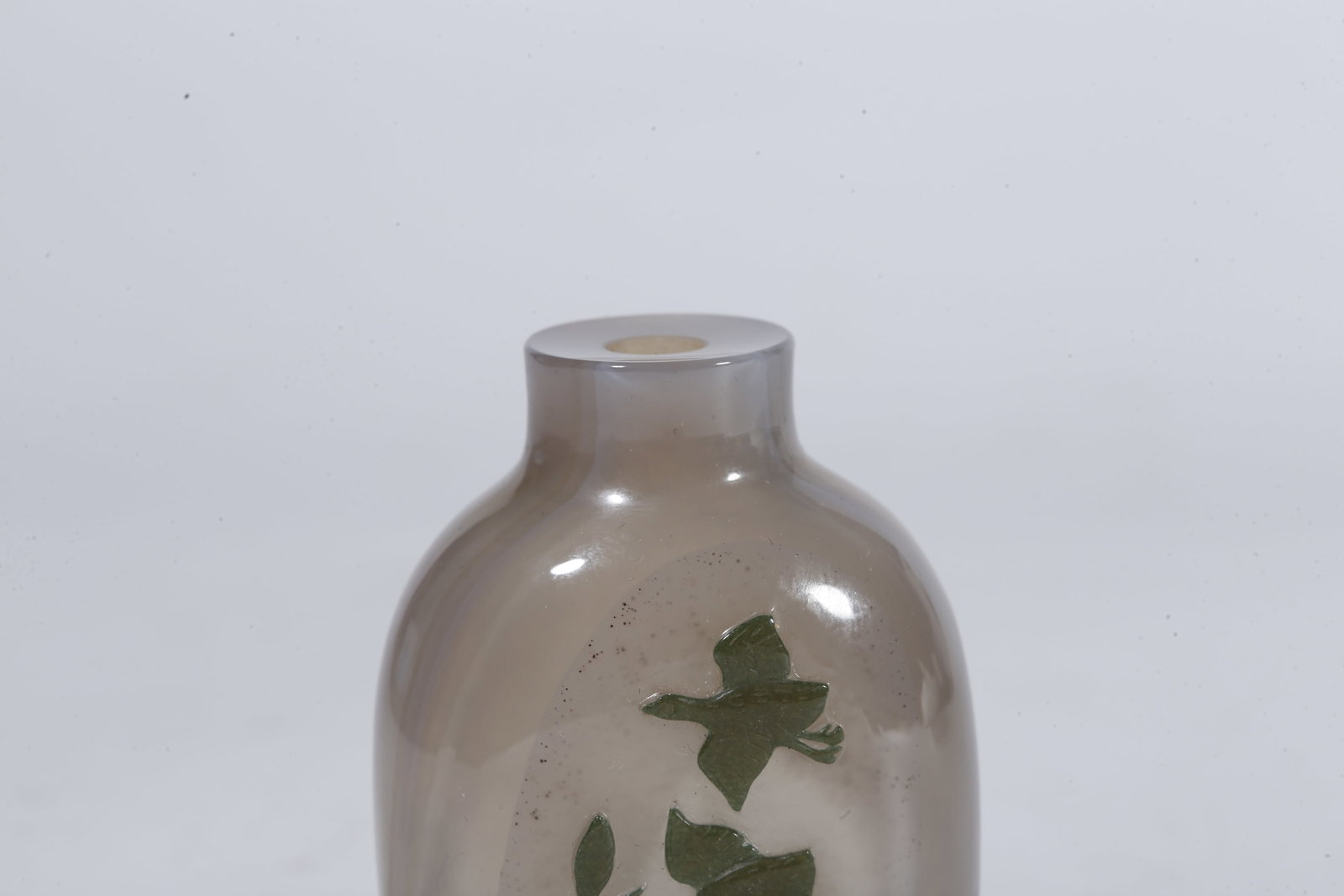 A AGATE SNUFF BOTTLE - 5