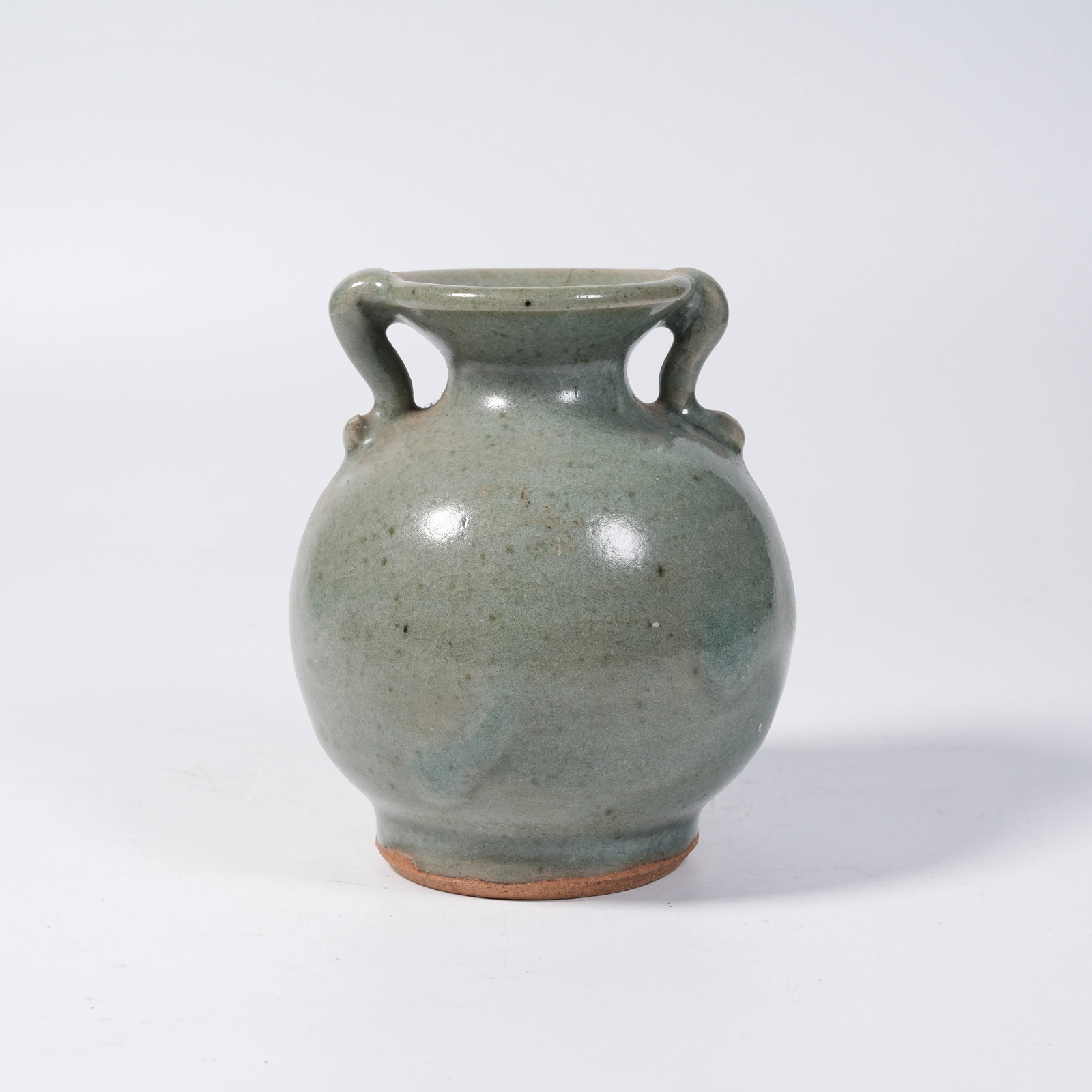 A LONGQUAN KILN VASE WITH RUYI-SHAPED EARS: Longquan Kiln Vase with Ruyi-shaped Ears