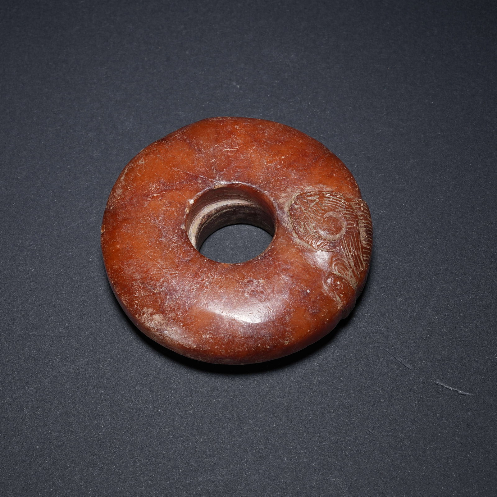 A ANCIENT JADE SAFETY BUCKLE OF LIANGZHU CULTURE (1 of 10)