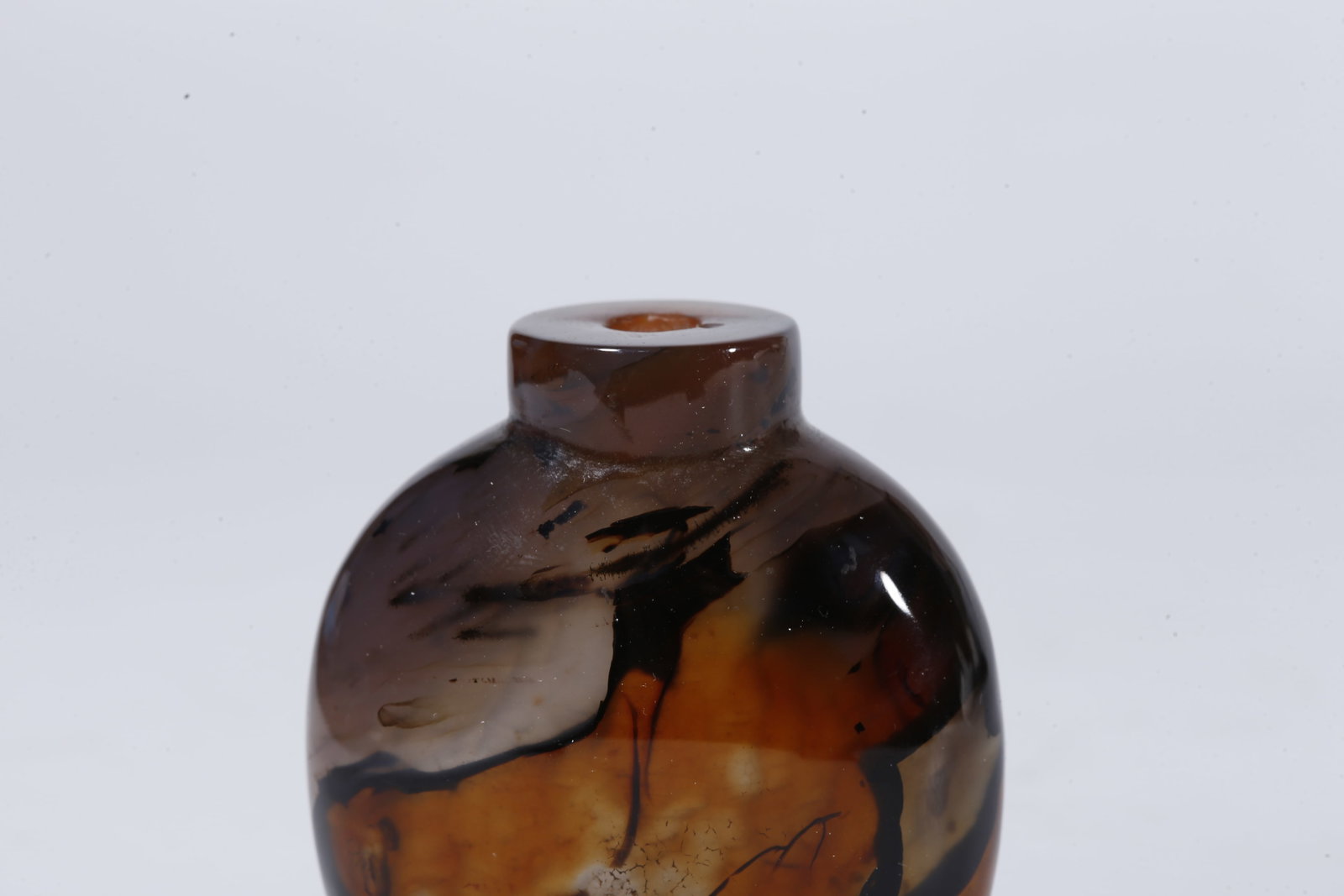 A AGATE SNUFF BOTTLE - 5