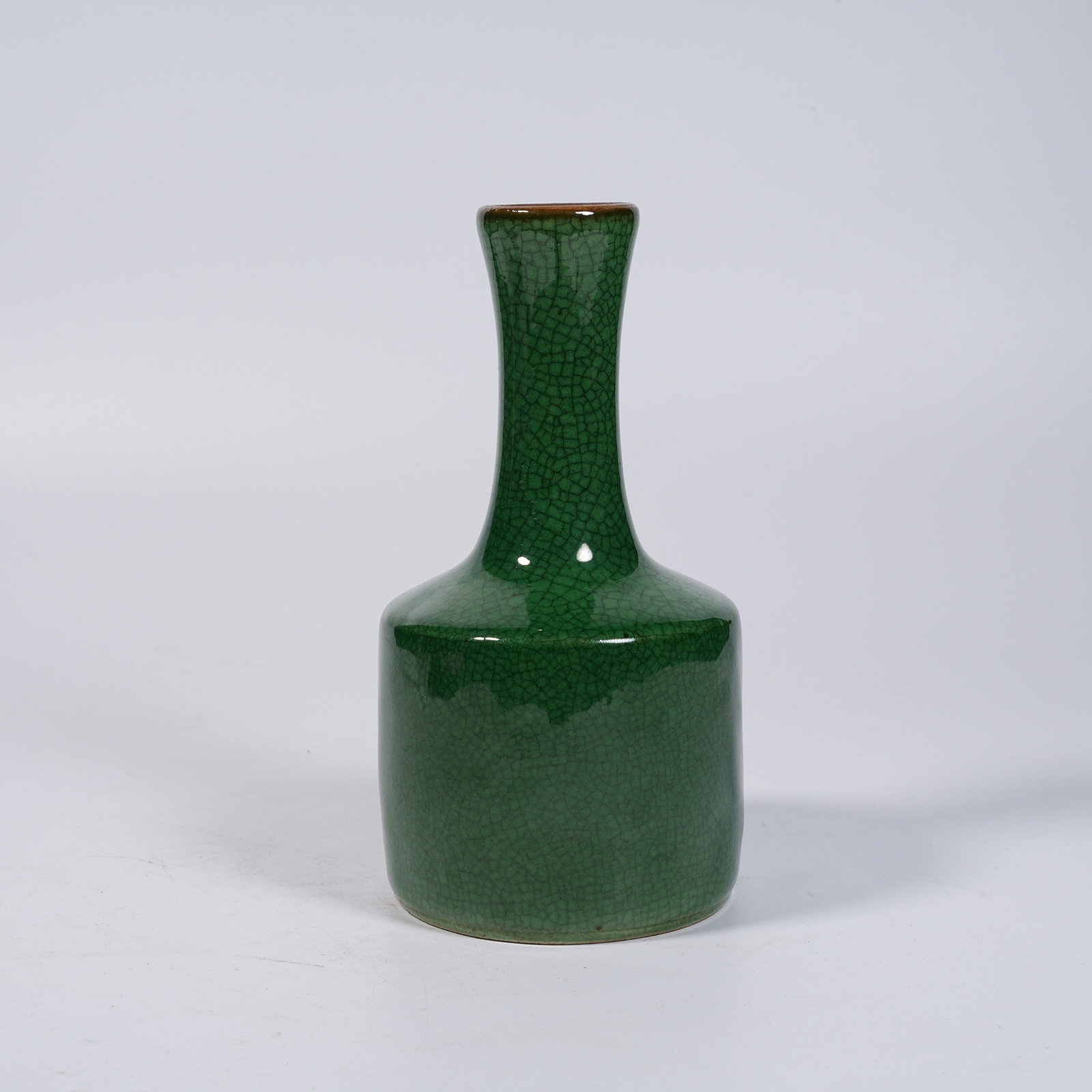 A GREEN GLAZED BELL-SHAPED ZUN VASE (1 of 9)