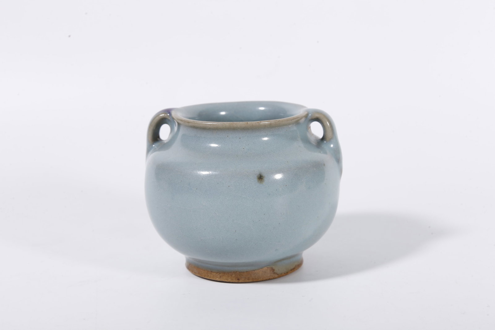 A JUN KILN DOUBLE-LOOP JAR - 3